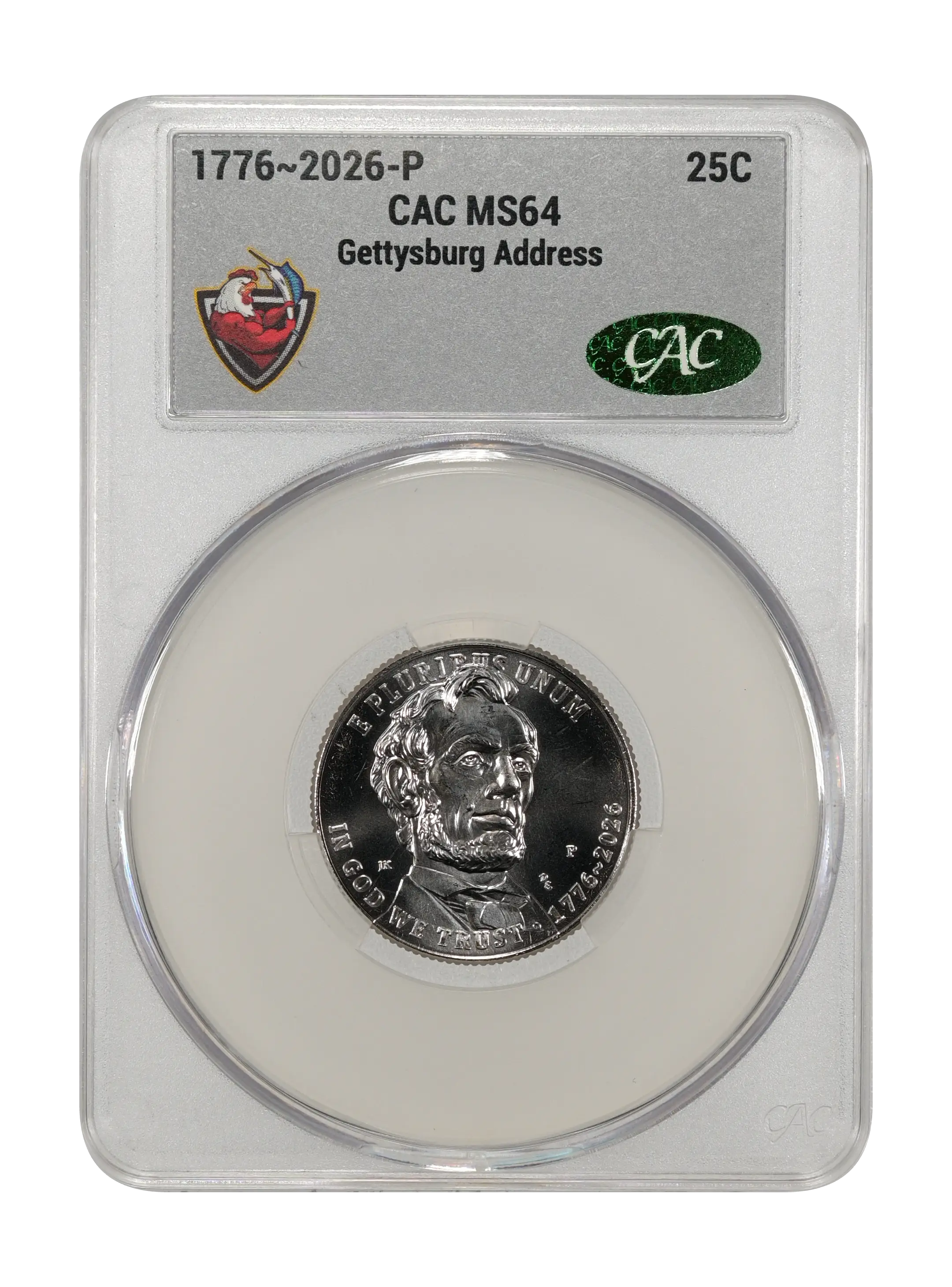 1776~2026-P 25c Gettysburg Address MS thumbnail 10