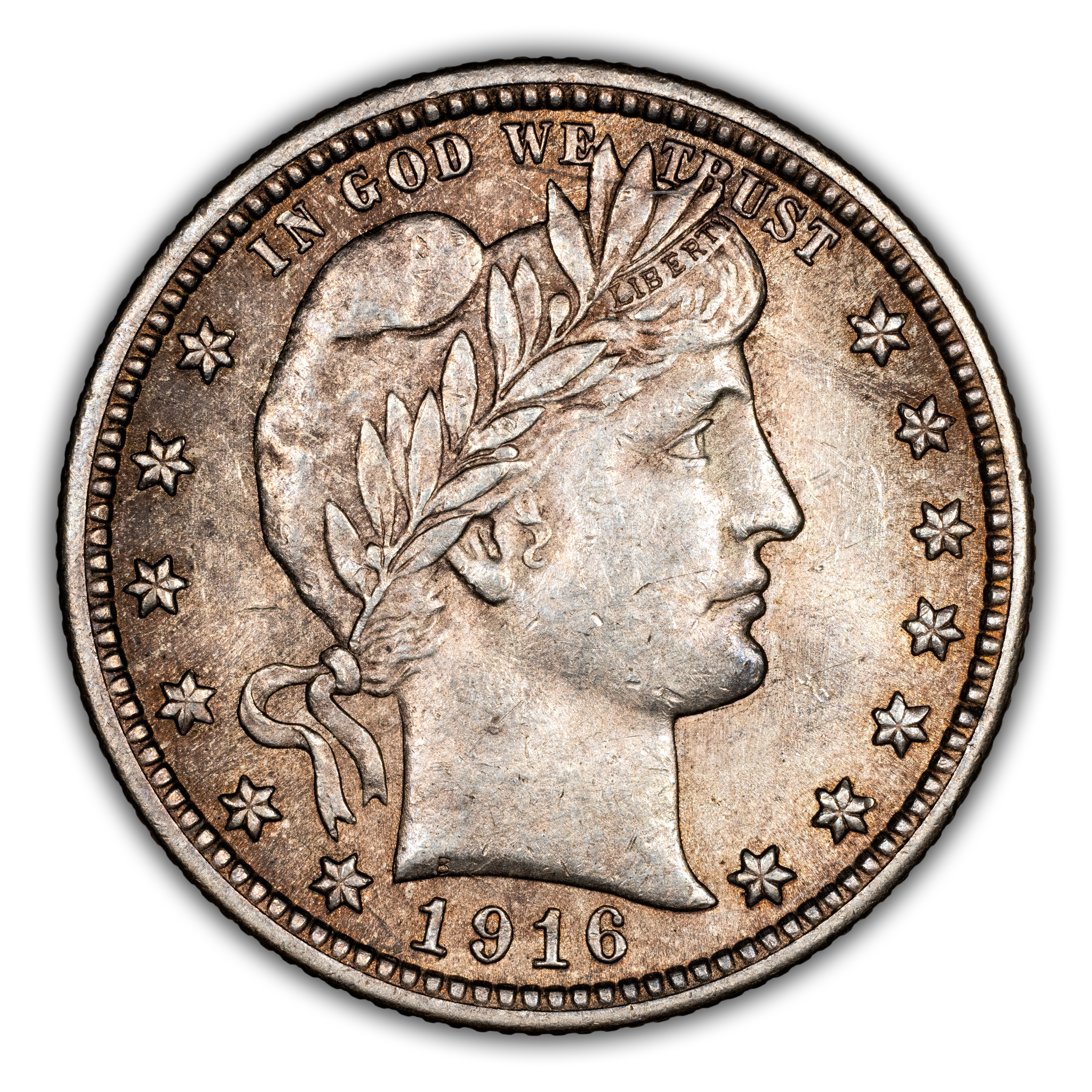 1916 25c Barber MS