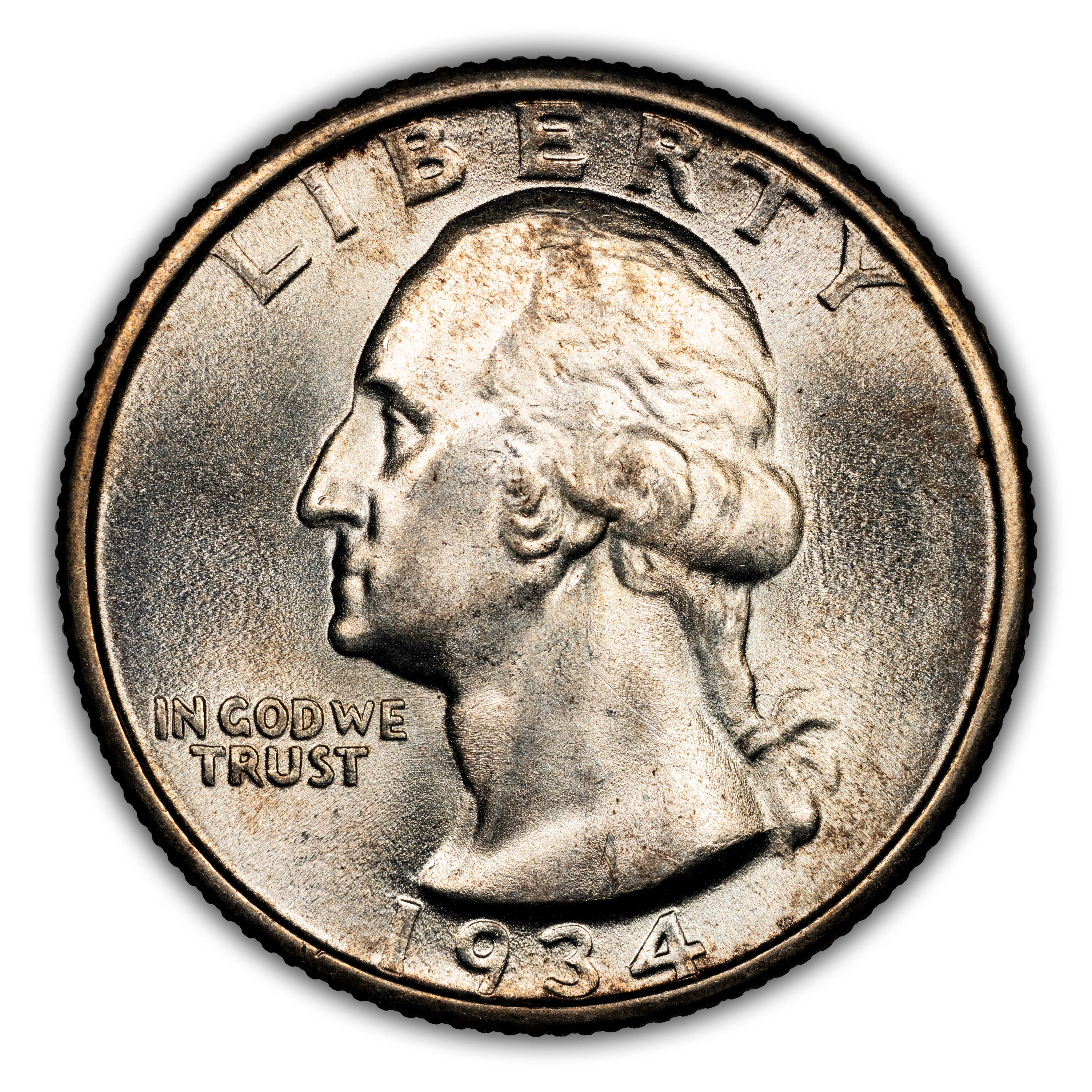 1934 25c Medium Motto, FS-402 MS