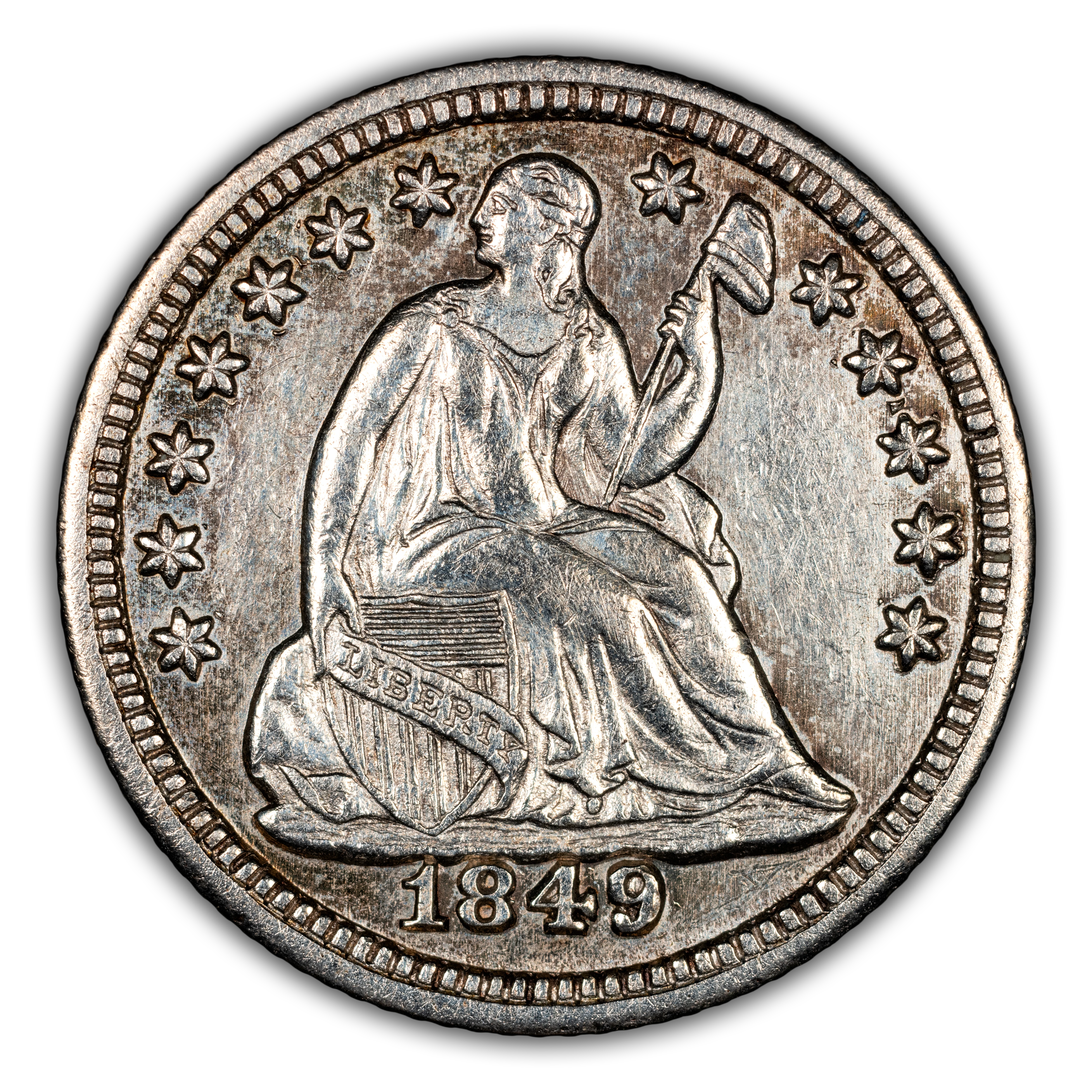 1849/'8' H10c 9 Over So-Called 8, FS-303 MS thumbnail 2