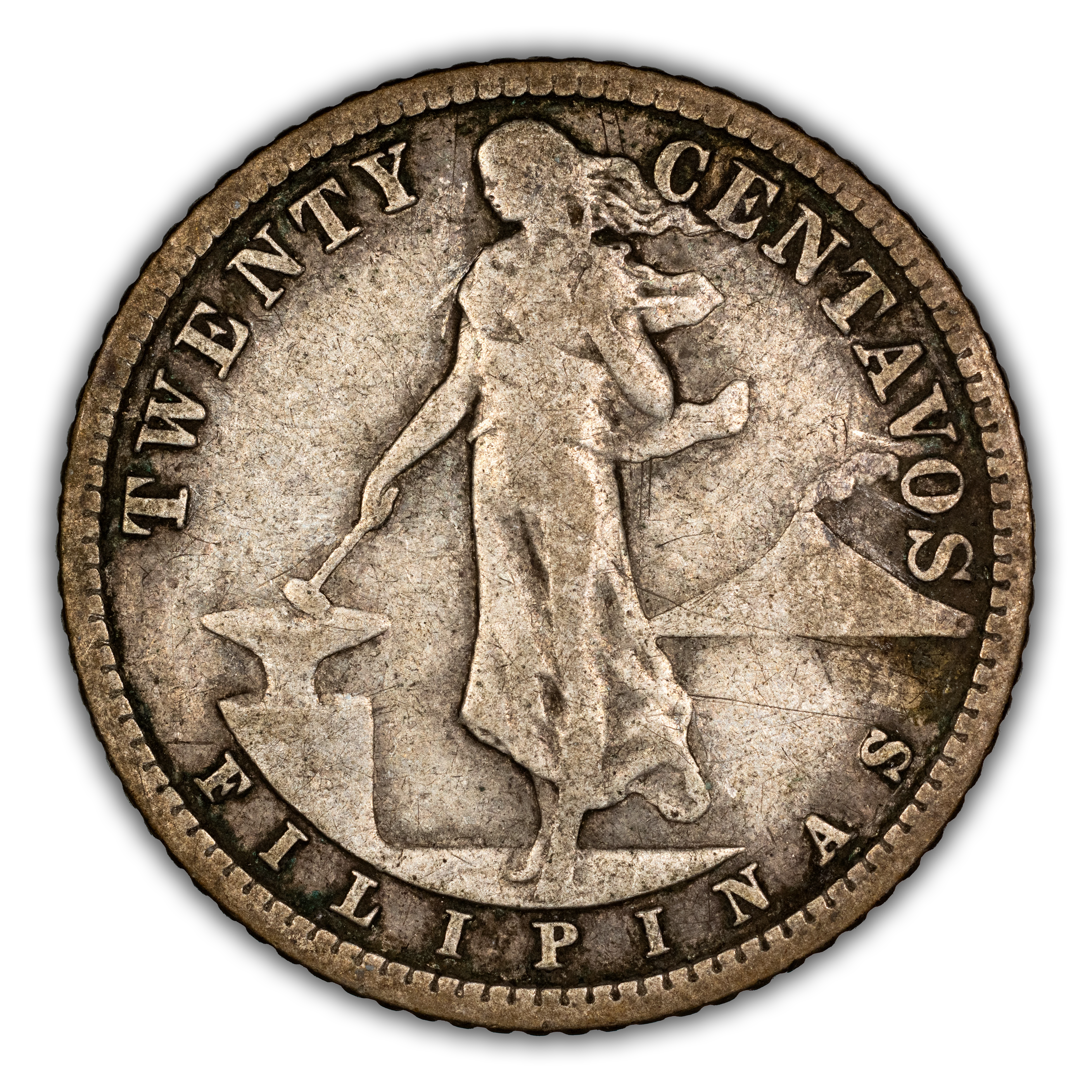 1916-S 20c U.S. Philippines MS