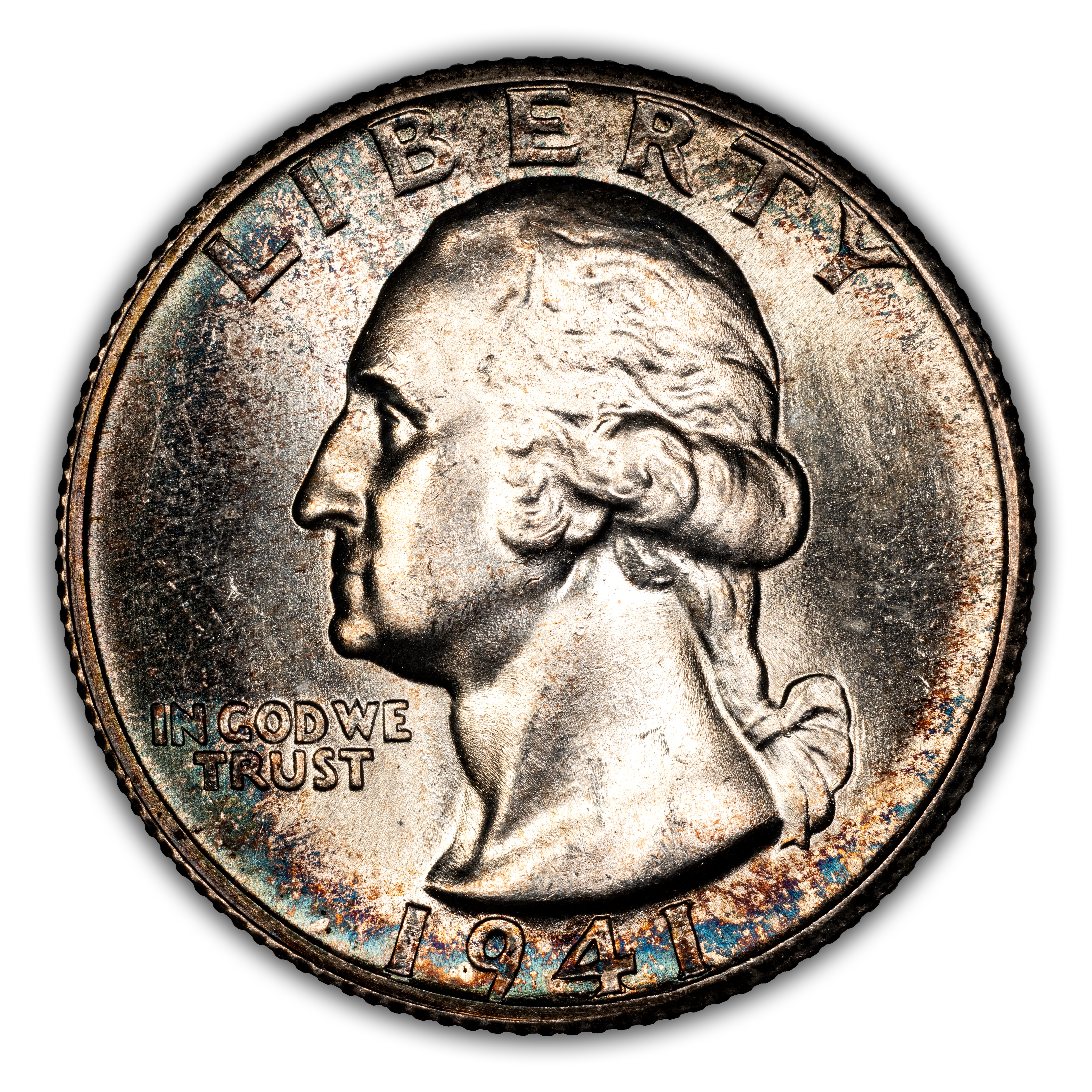 1941-S 25c Doubled Die Reverse, FS-801 MS thumbnail 2