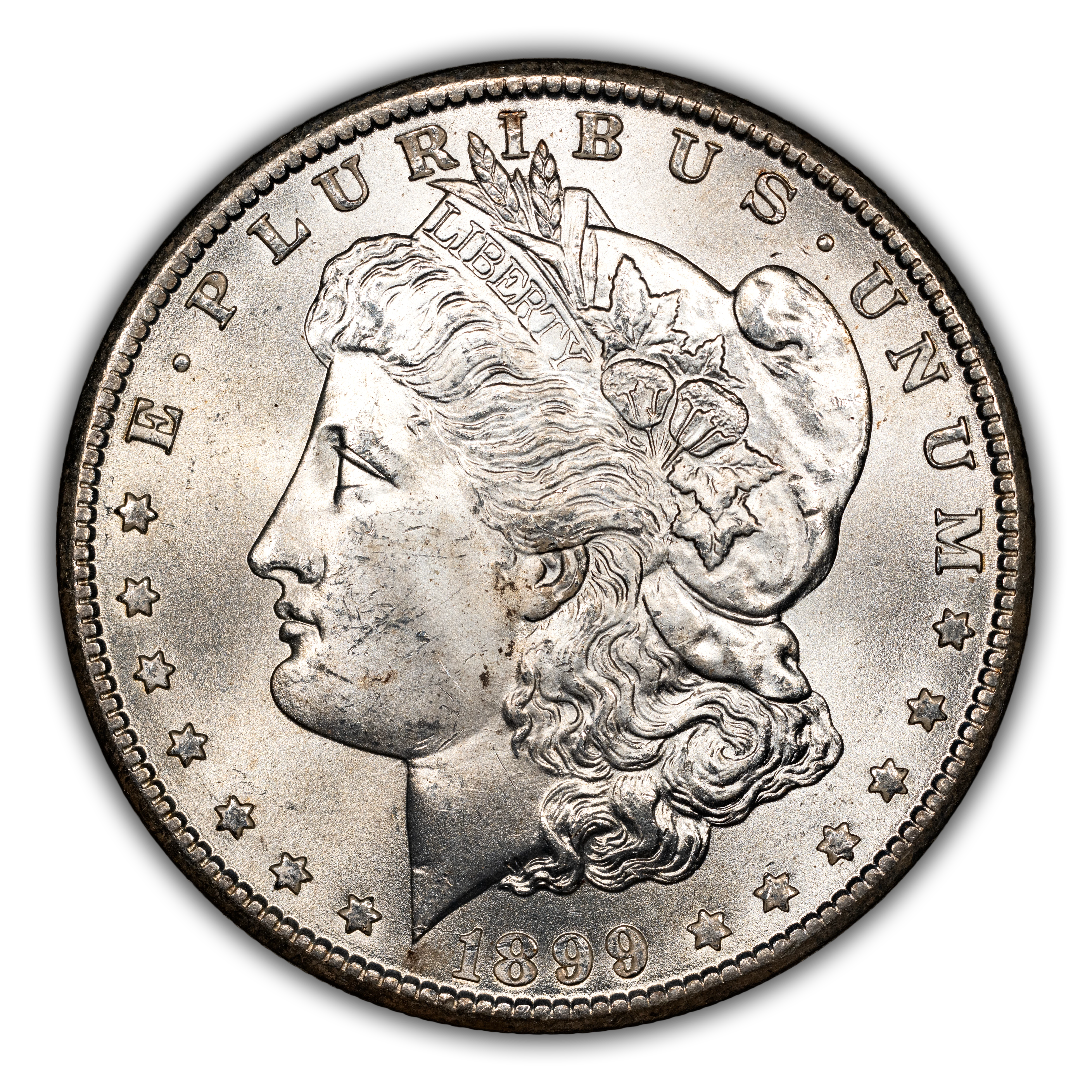 1899-O $1  Doubled 1, Die Breaks Reverse, VAM-11A MS thumbnail 3
