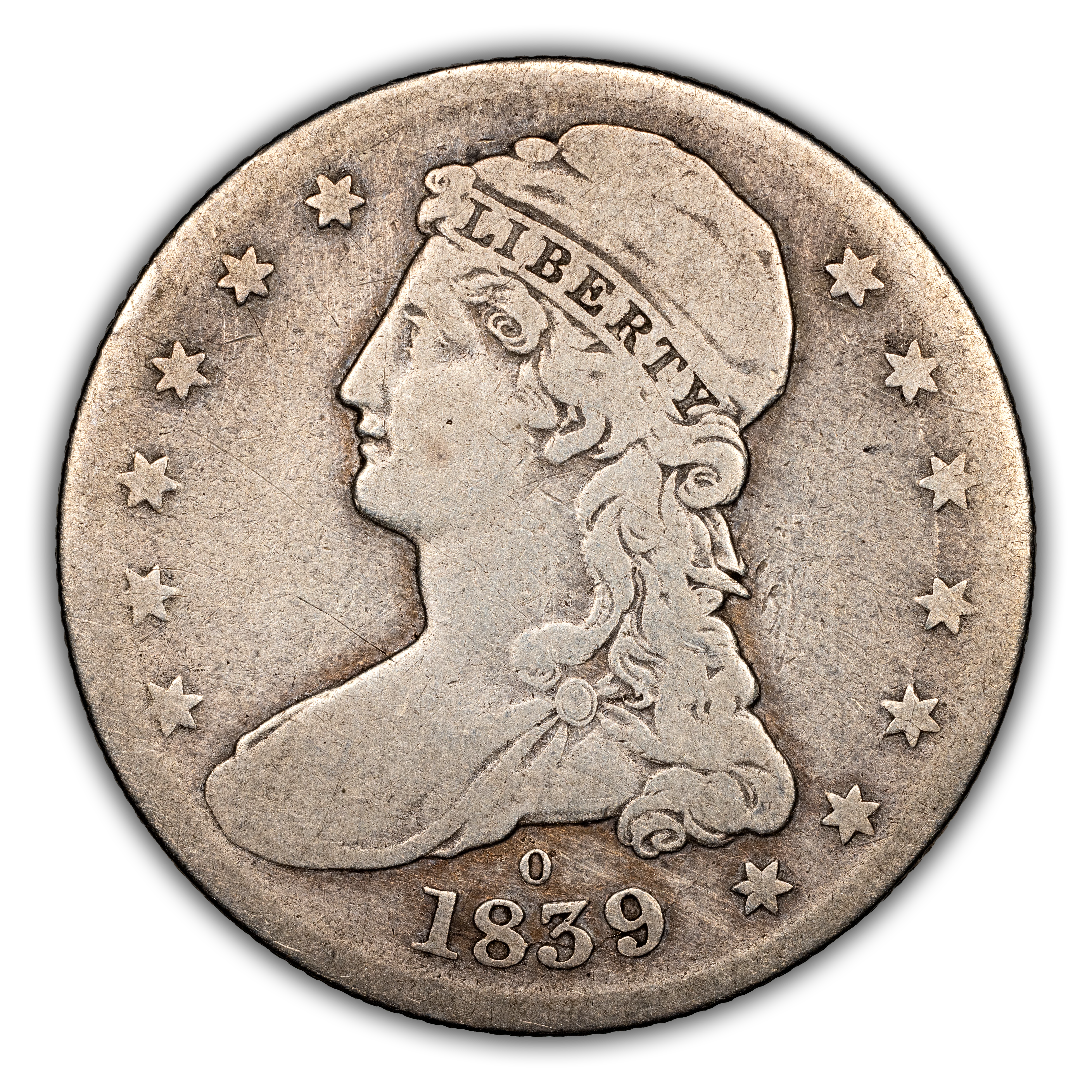 1839-O 50c Reeded Edge, GR-3 MS thumbnail 2
