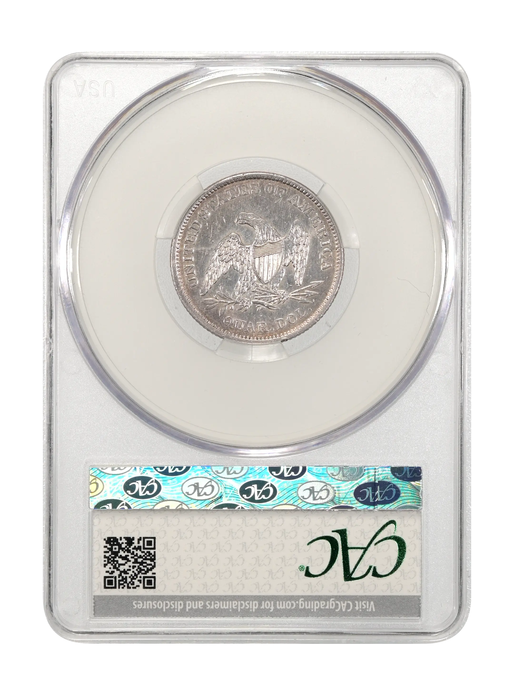 1839 25c No Drapery, Reverse of 1838 MS thumbnail 14