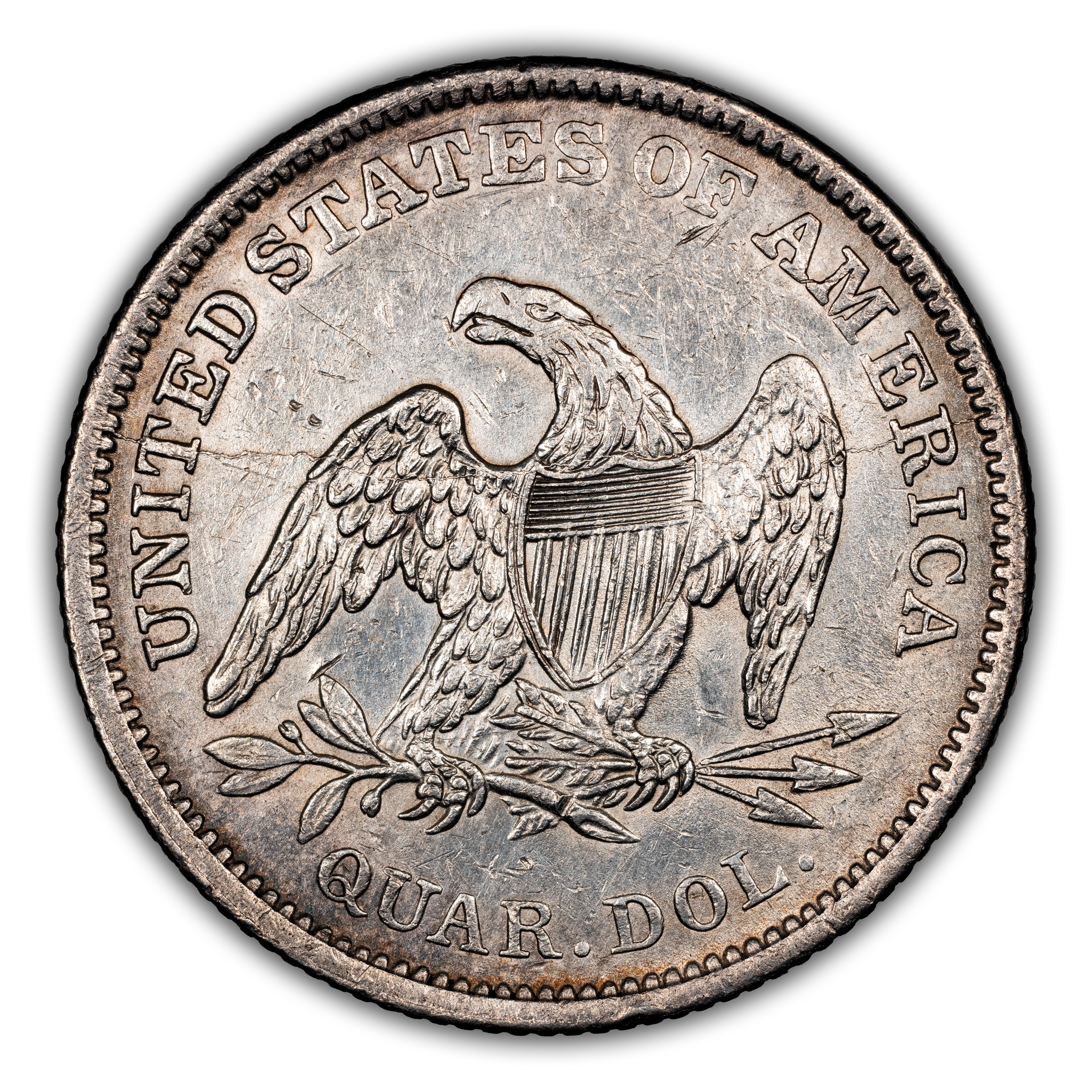 1839 25c No Drapery, Reverse of 1838 MS thumbnail 5