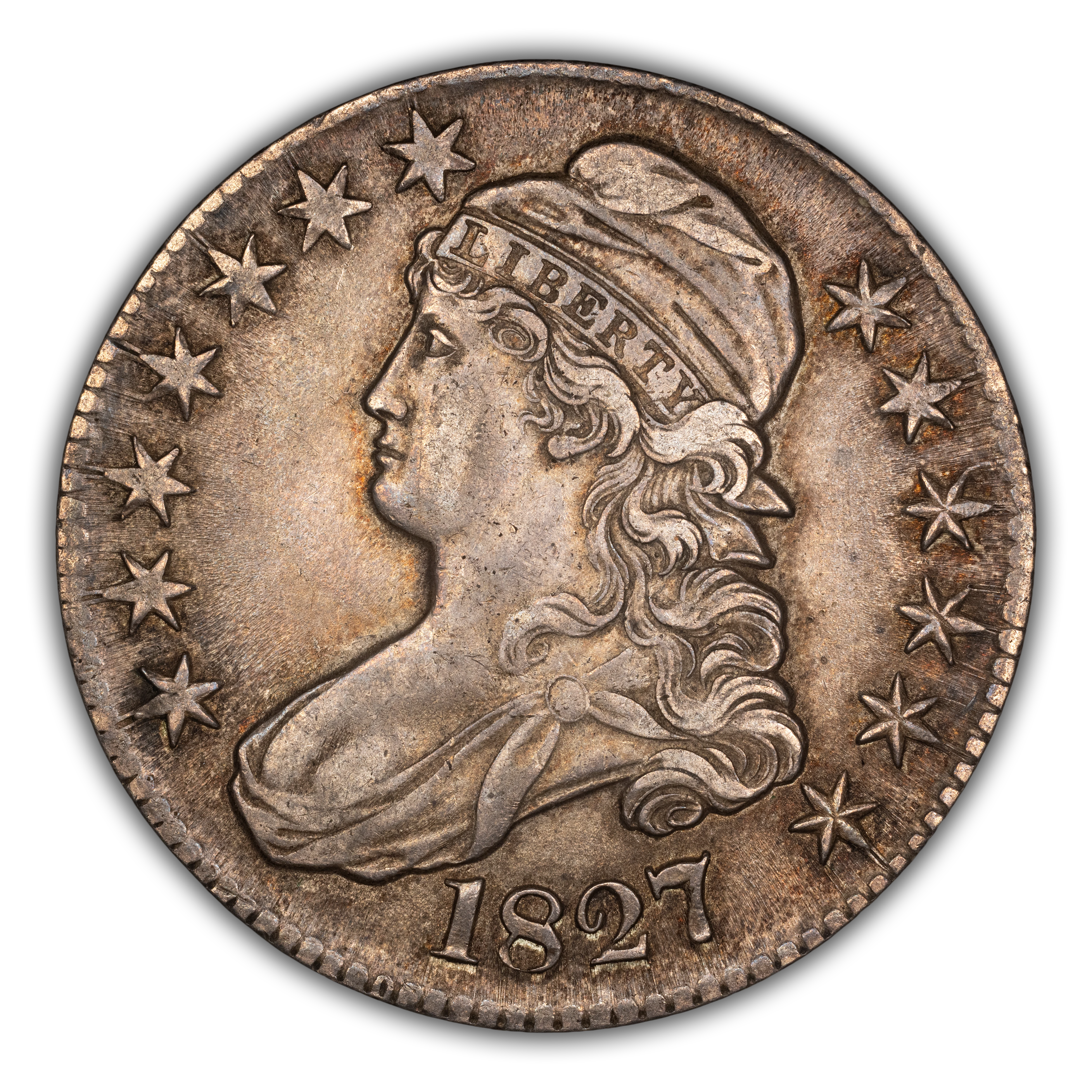 1827 50c Square Base 2, O-129 MS