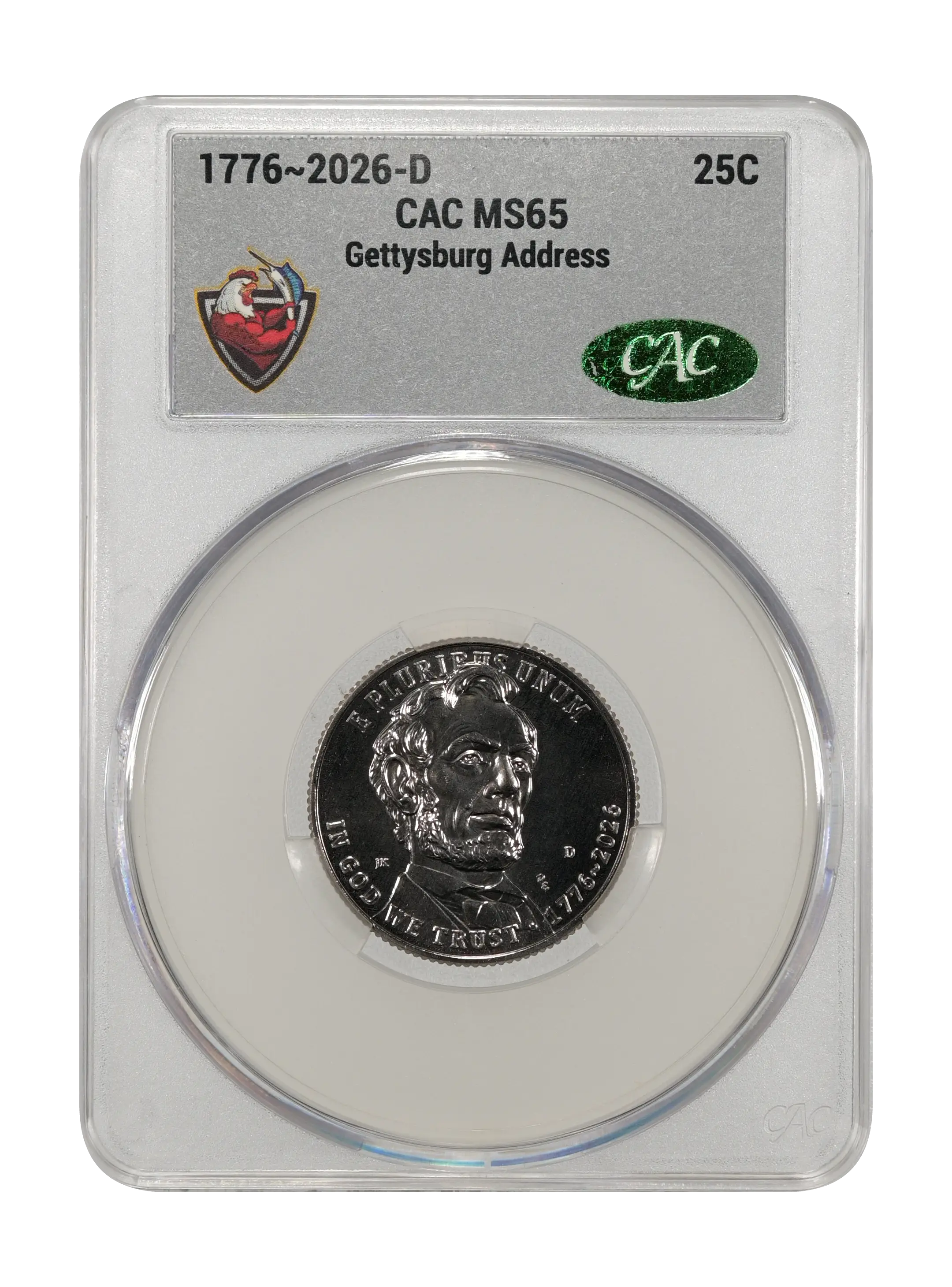 1776~2026-D 25c Gettysburg Address MS thumbnail 8