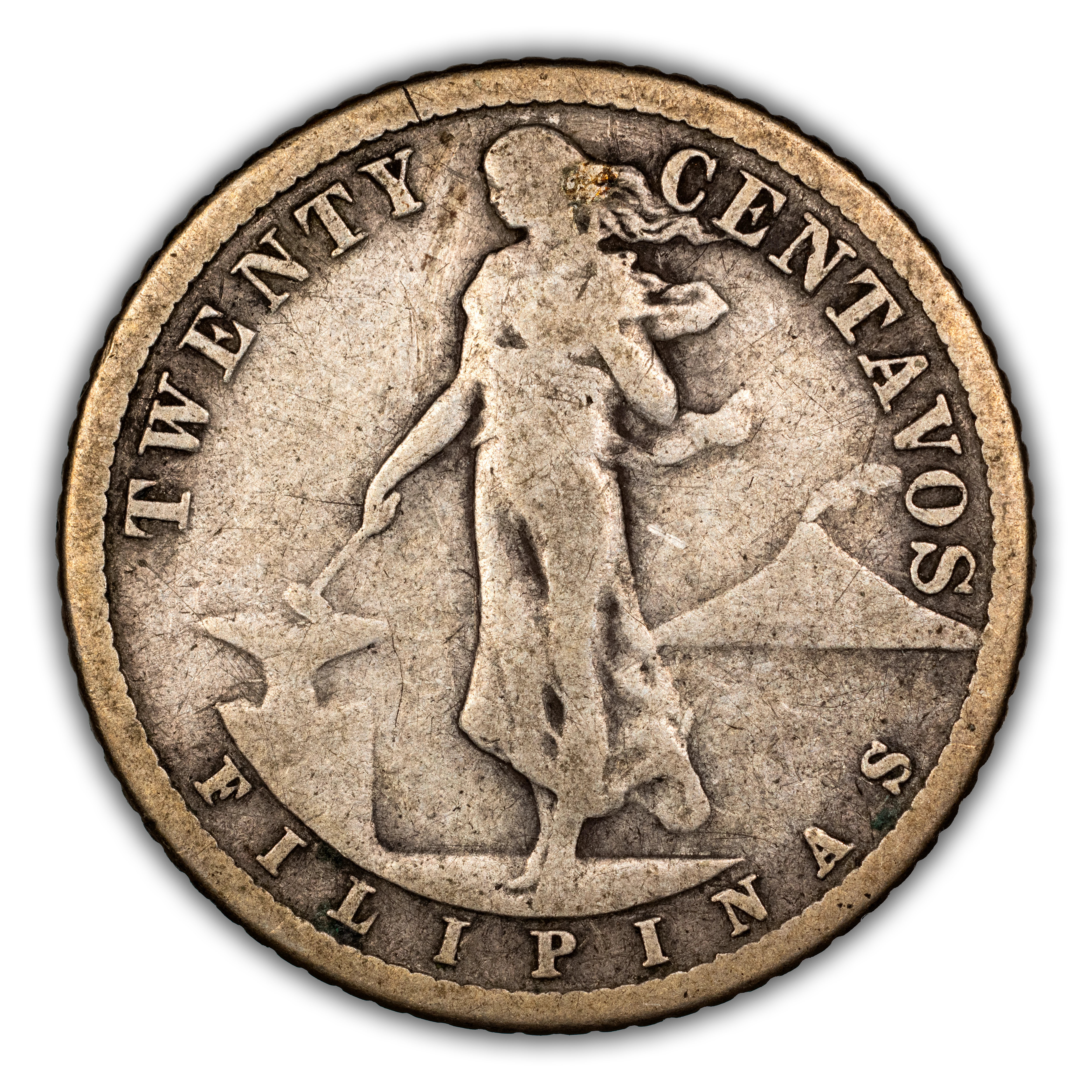 1912-S 20c U.S. Philippines MS