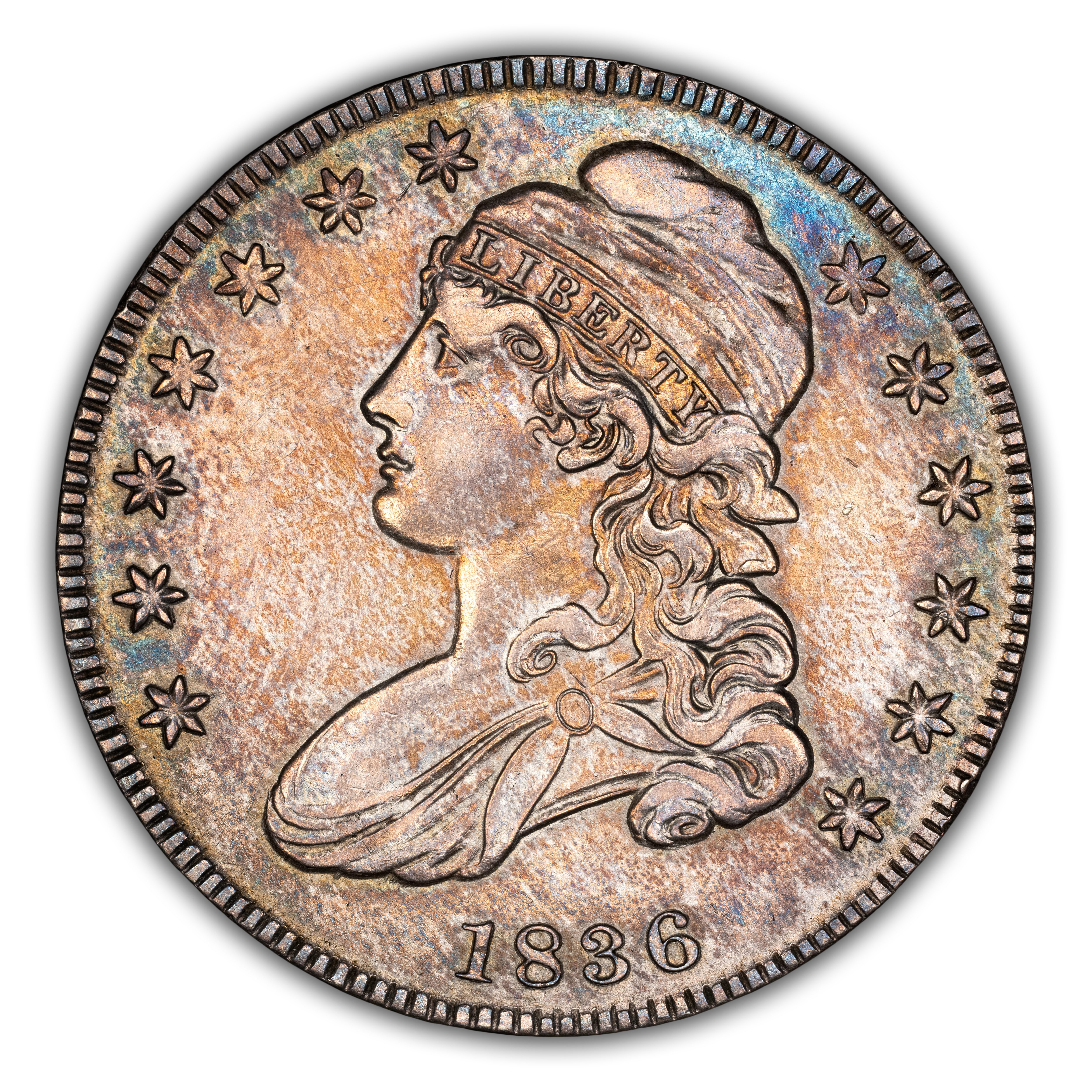 1836 50c Lettered Edge, O-111 MS thumbnail 2