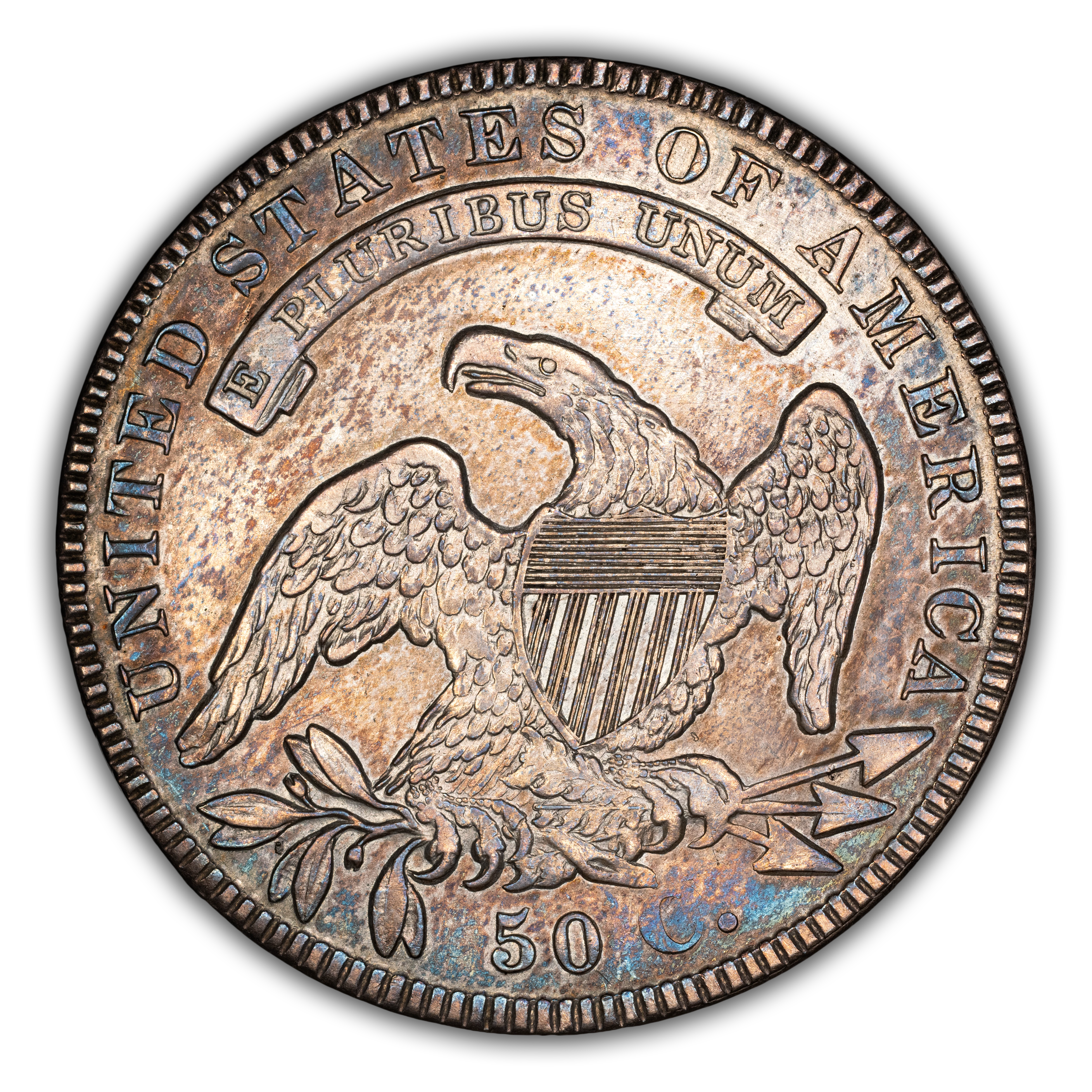 1836 50c Lettered Edge, O-111 MS thumbnail 3