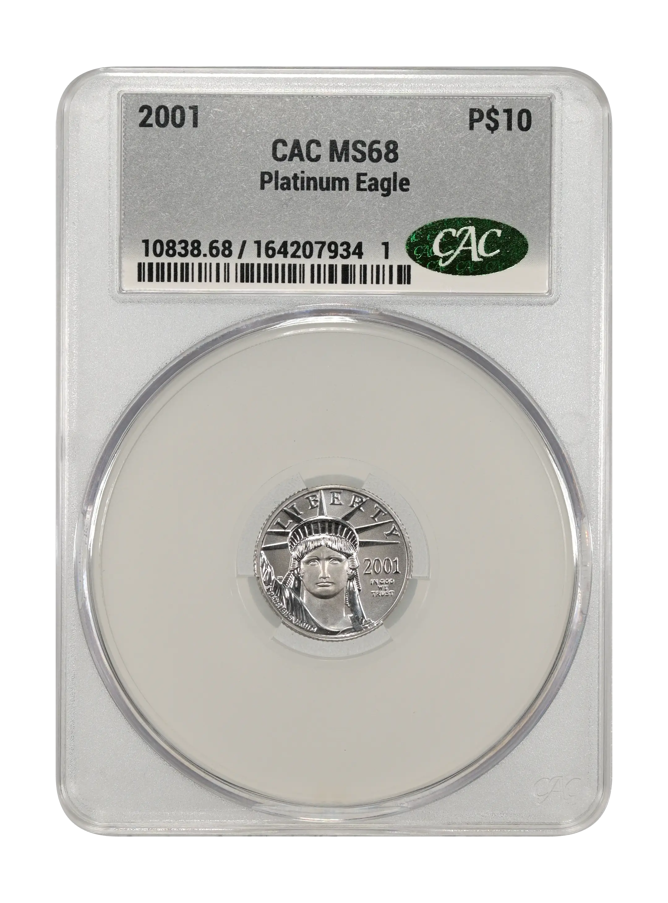 2001 $10  Platinum Eagle MS thumbnail 15