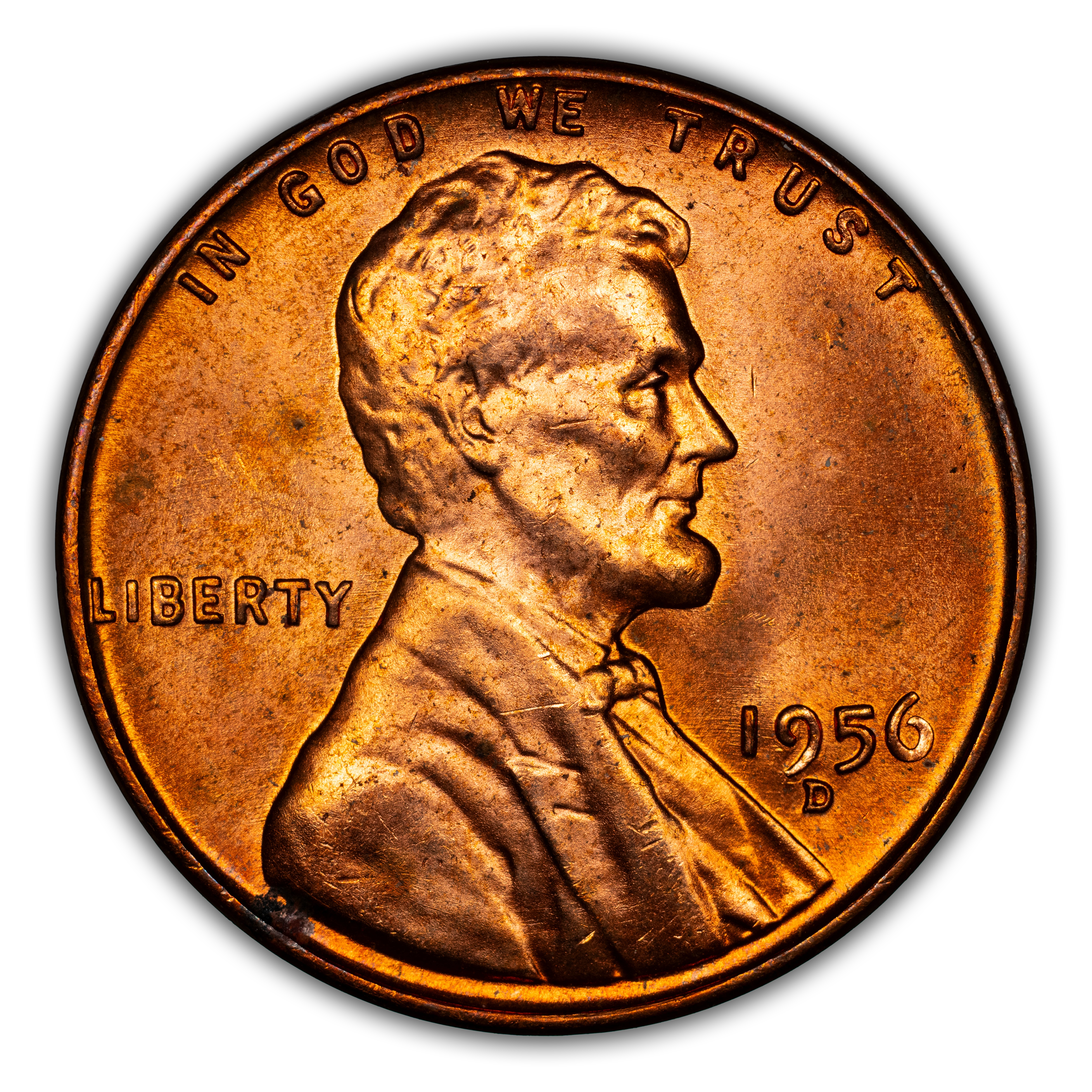 1956-D/D 1c Repunched Mintmark, FS-502 MS RD