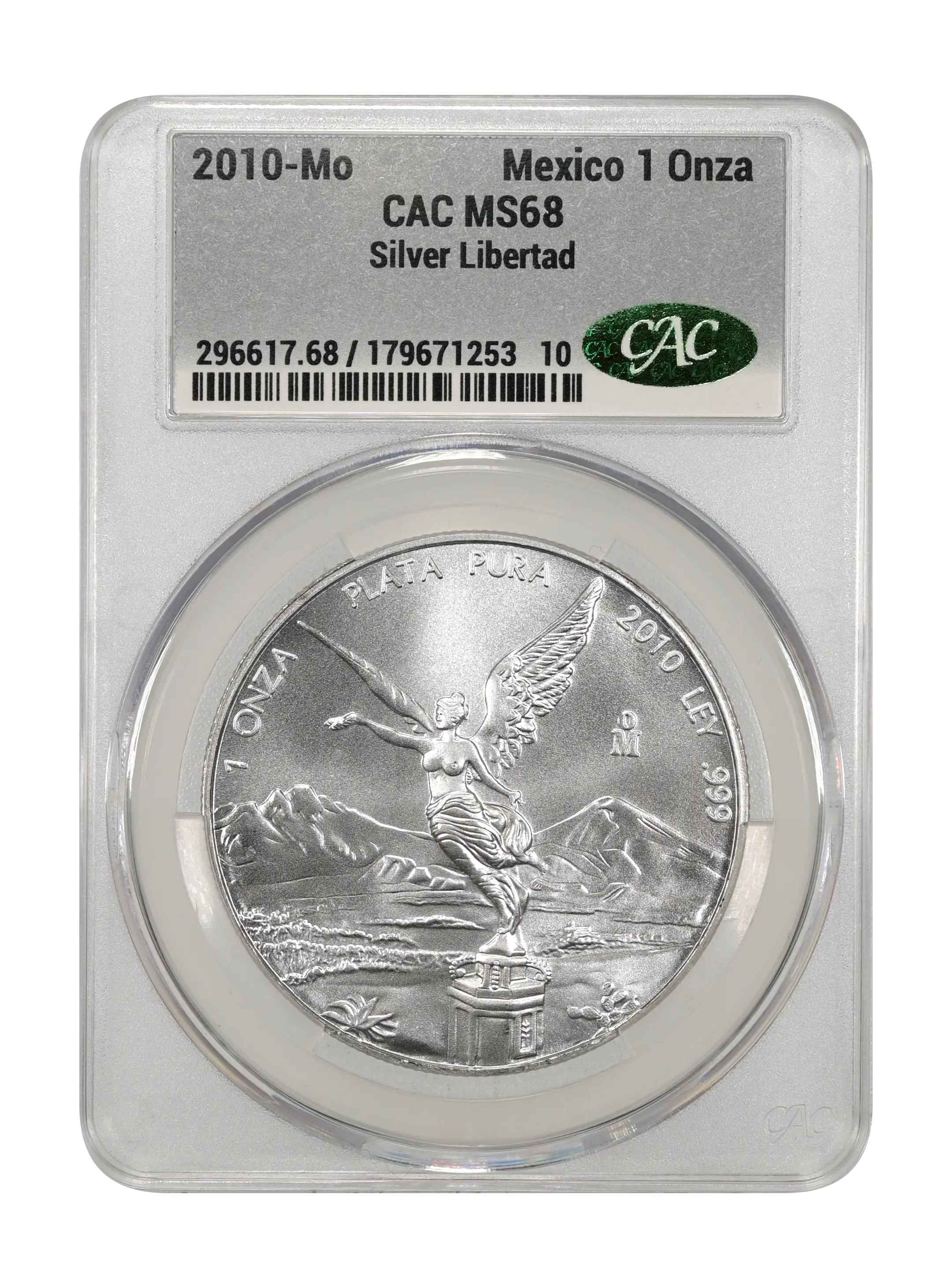 2010-Mo 1 Onza Libertad, Silver MS (KM-639) thumbnail 6