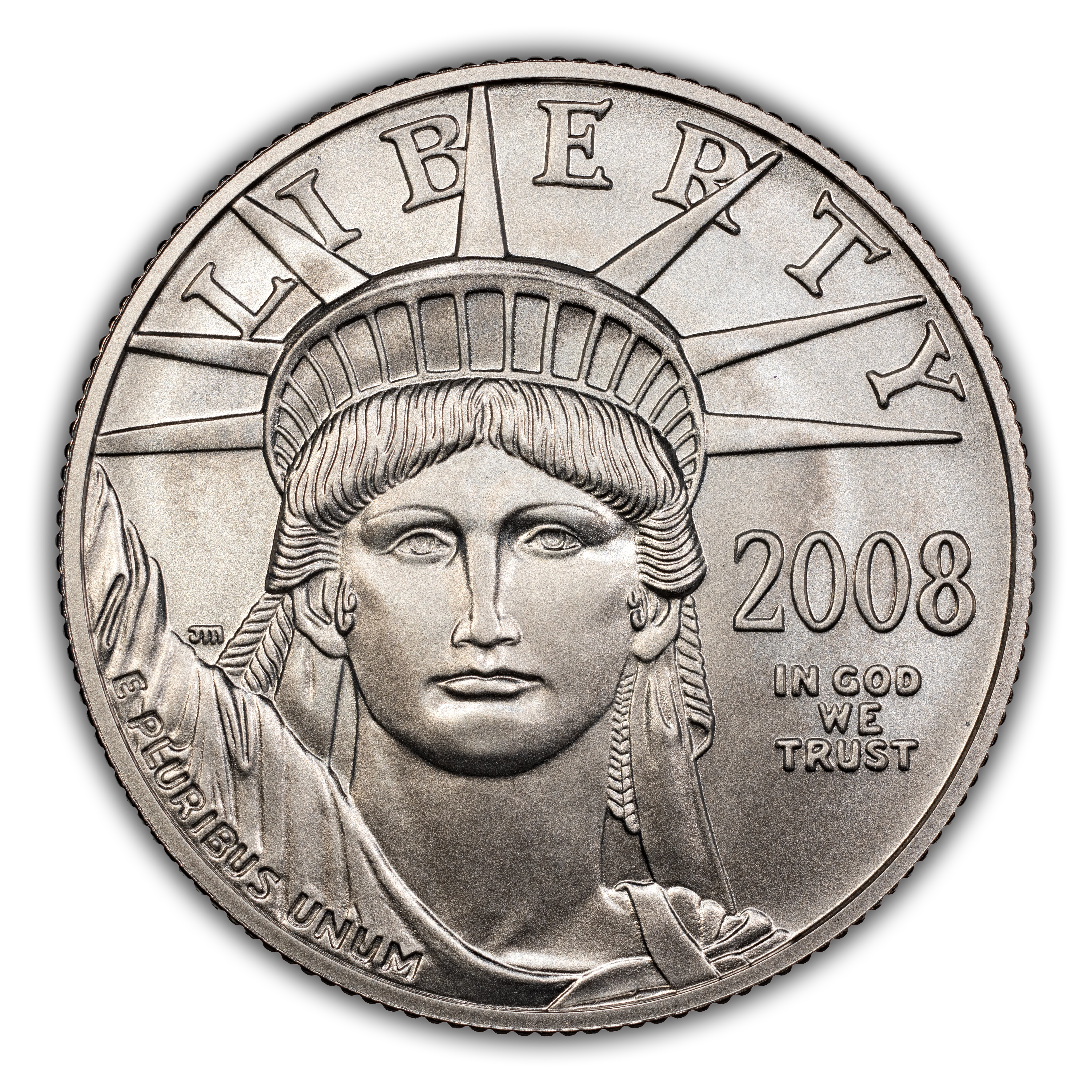 2008-W P$50  Platinum Eagle, Burnished MS thumbnail 4
