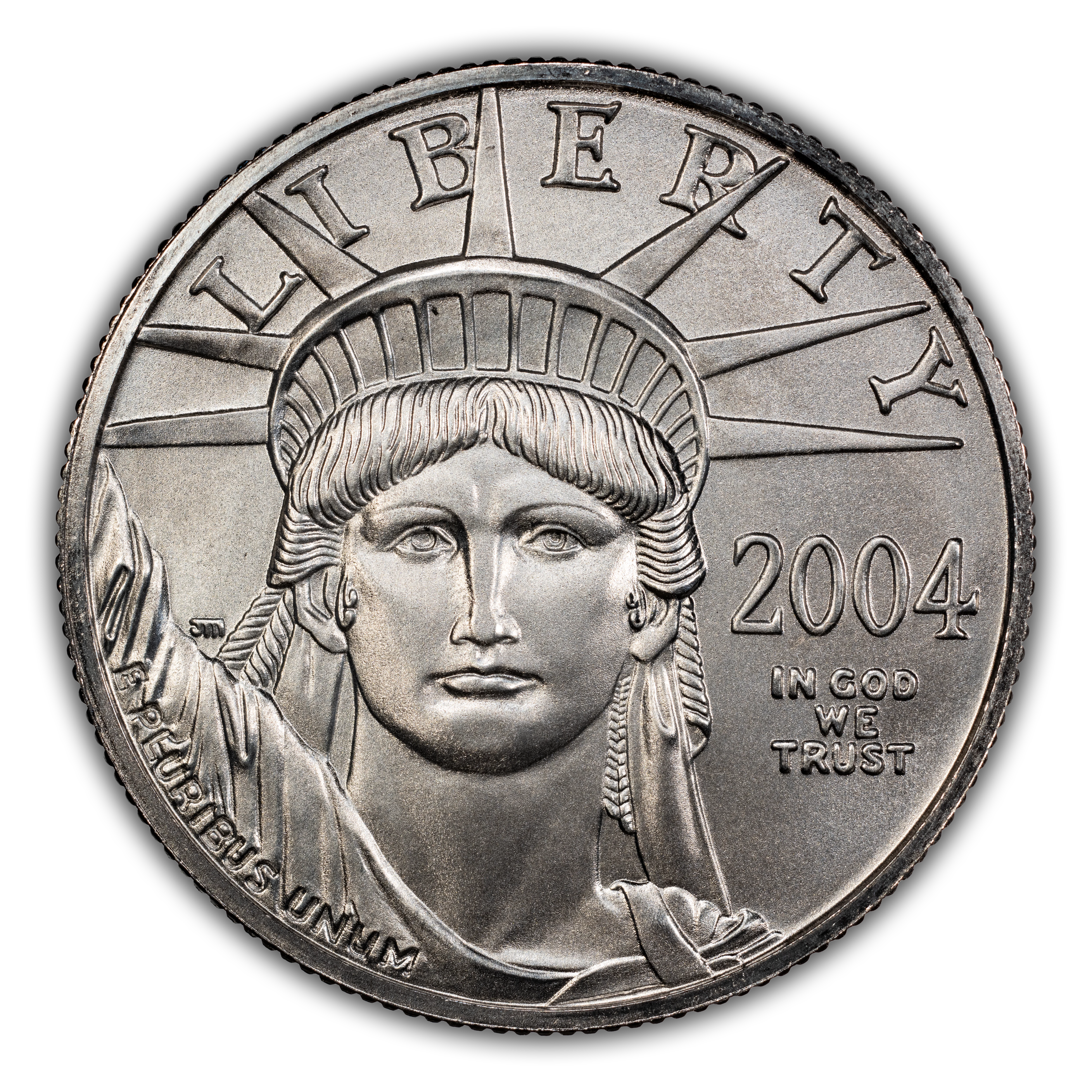 2004 P$50 Platinum Eagle MS