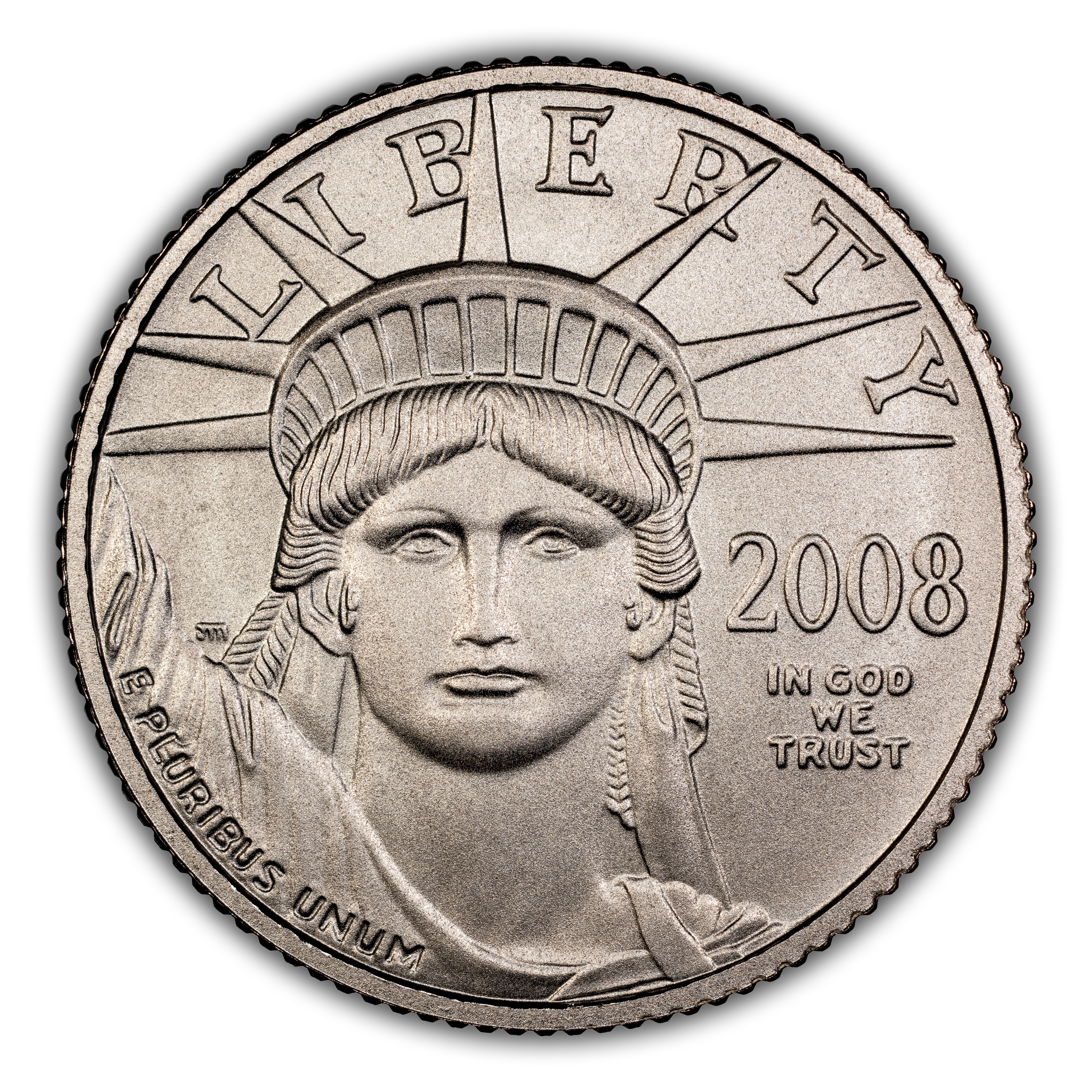 2008-W $10  Platinum Eagle, Burnished MS thumbnail 4