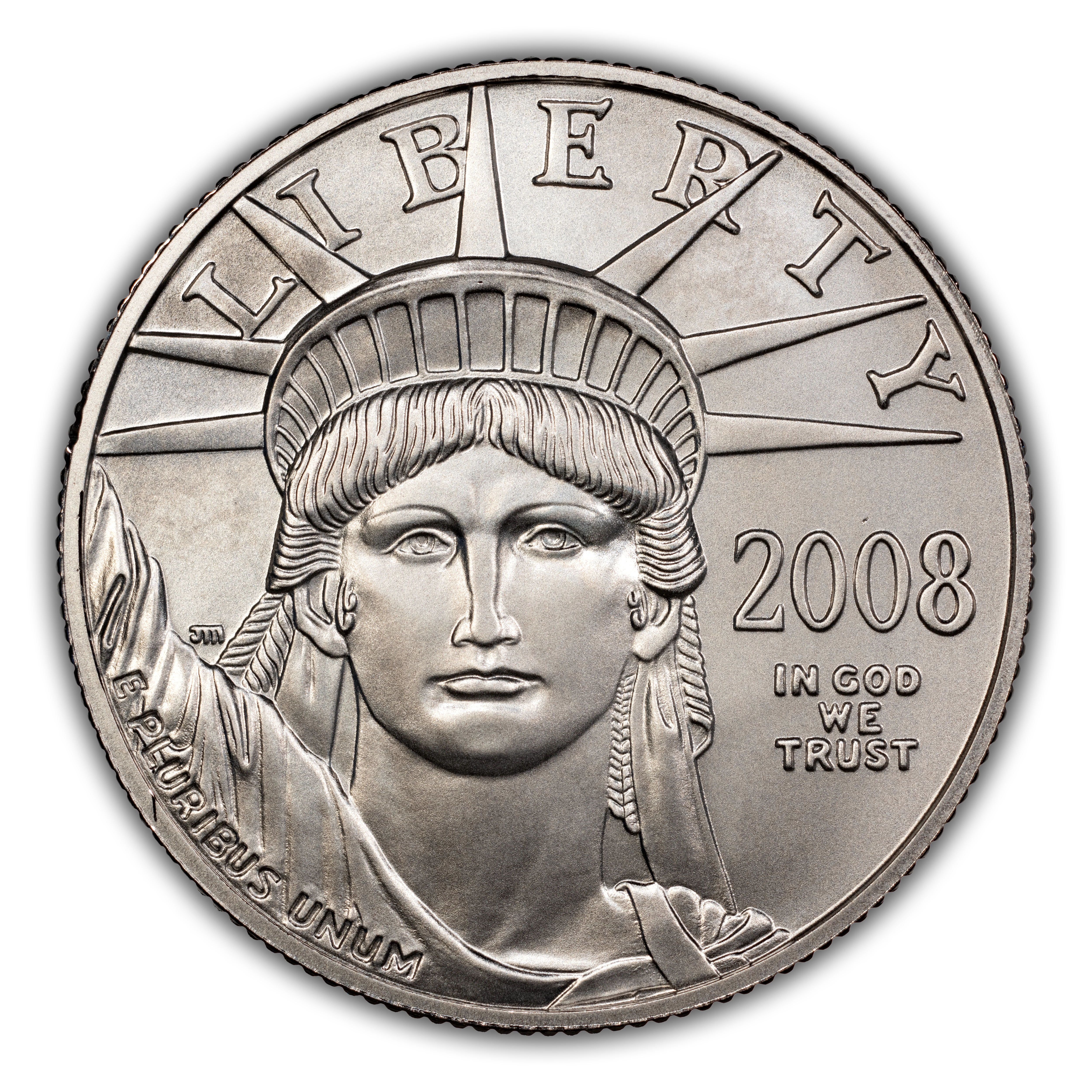 2008-W P$50  Platinum Eagle, Burnished MS thumbnail 3