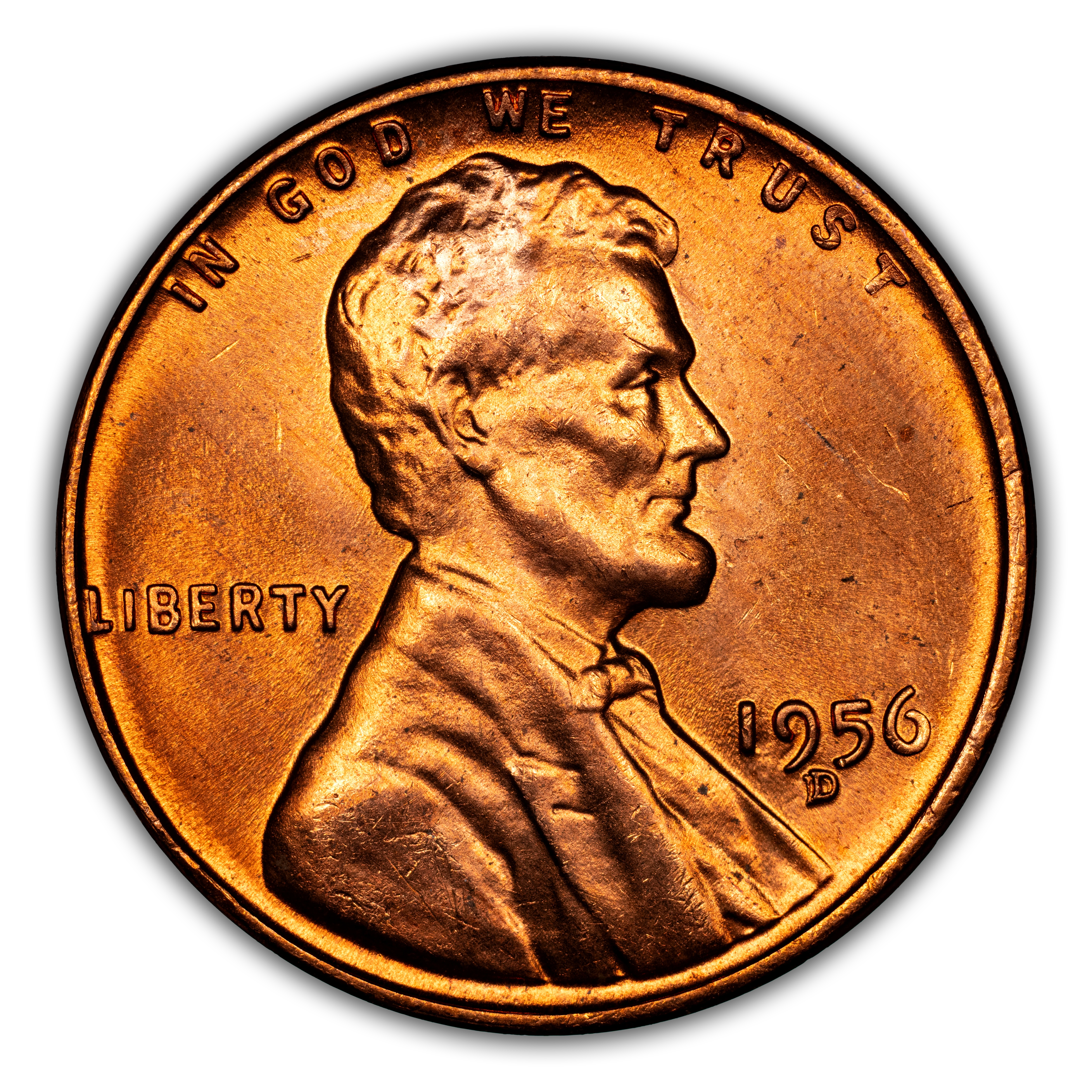 1956-D/D 1c Repunched Mintmark, FS-501 MS RD