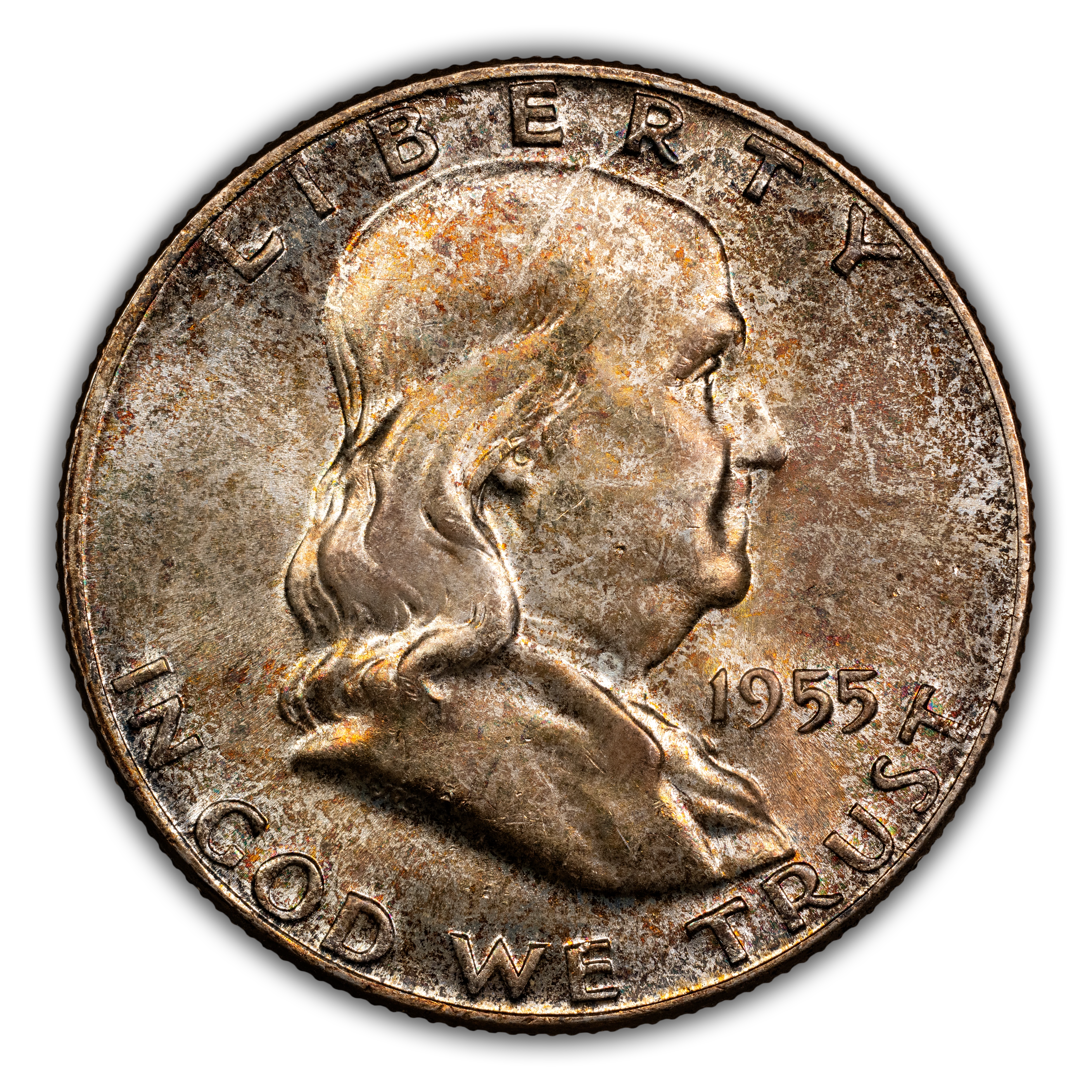 1955 50c Clashed Die, FS-403 MS FBL thumbnail 5