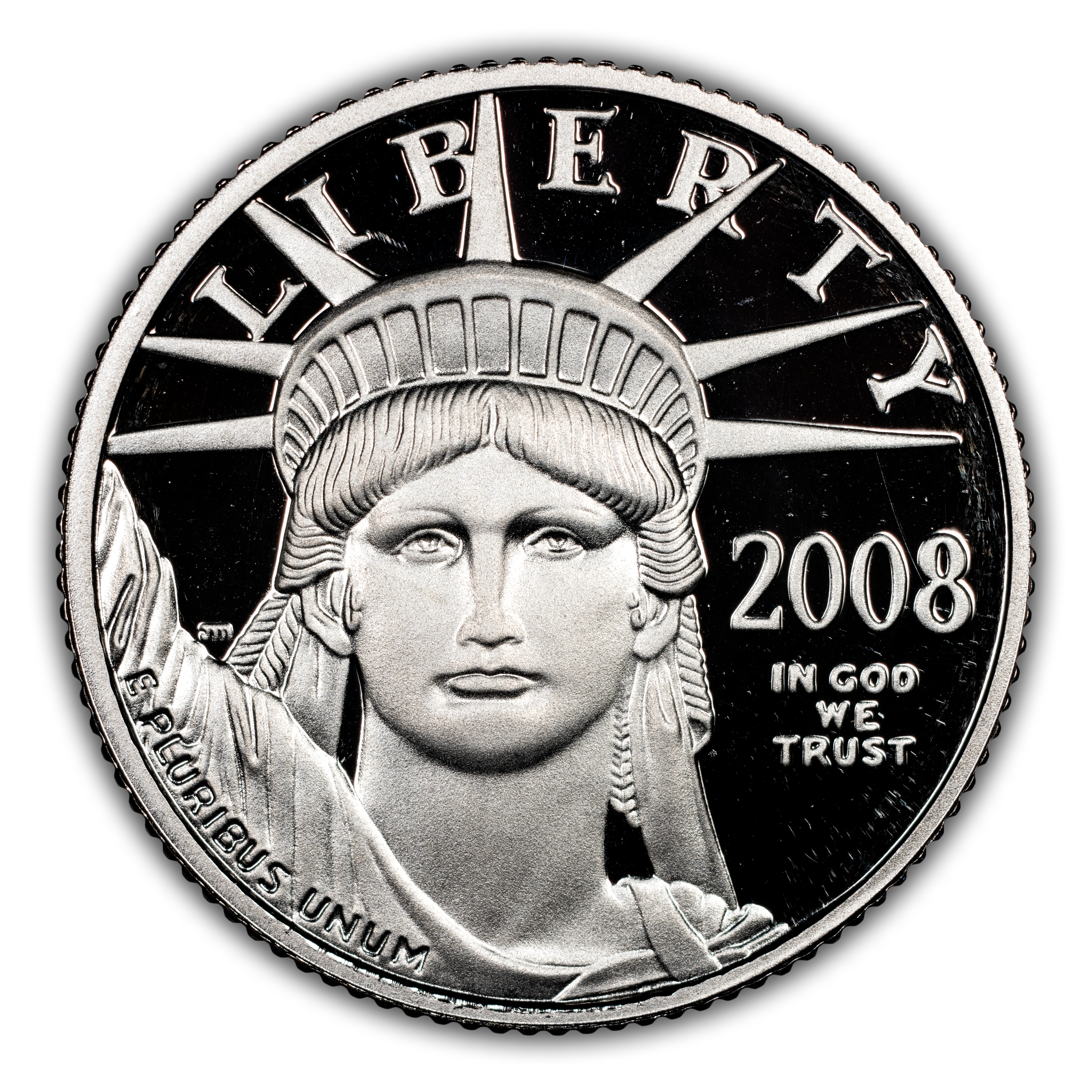 2008-W $10 Platinum Eagle PR DCAM