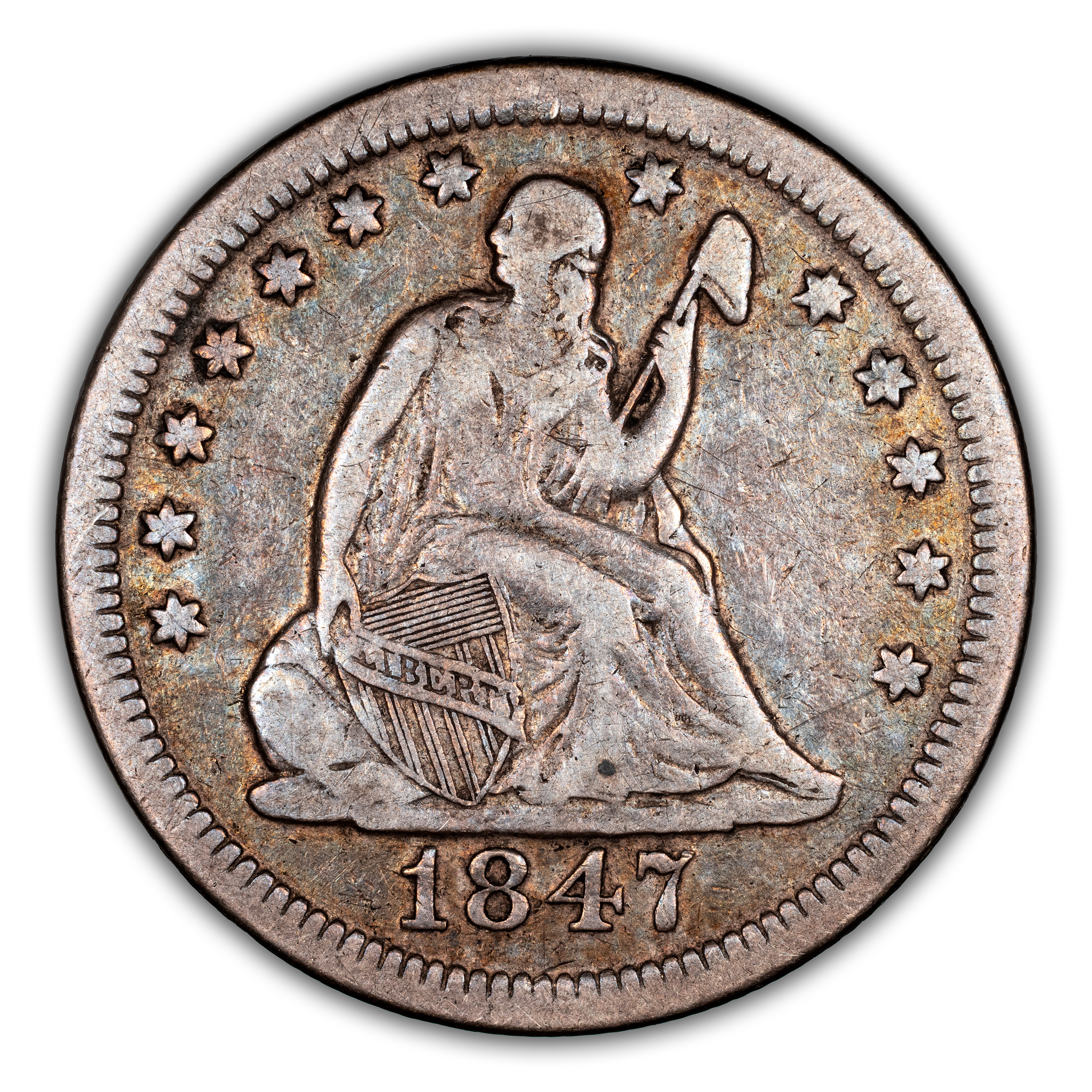 1847-O 25c MS thumbnail 3