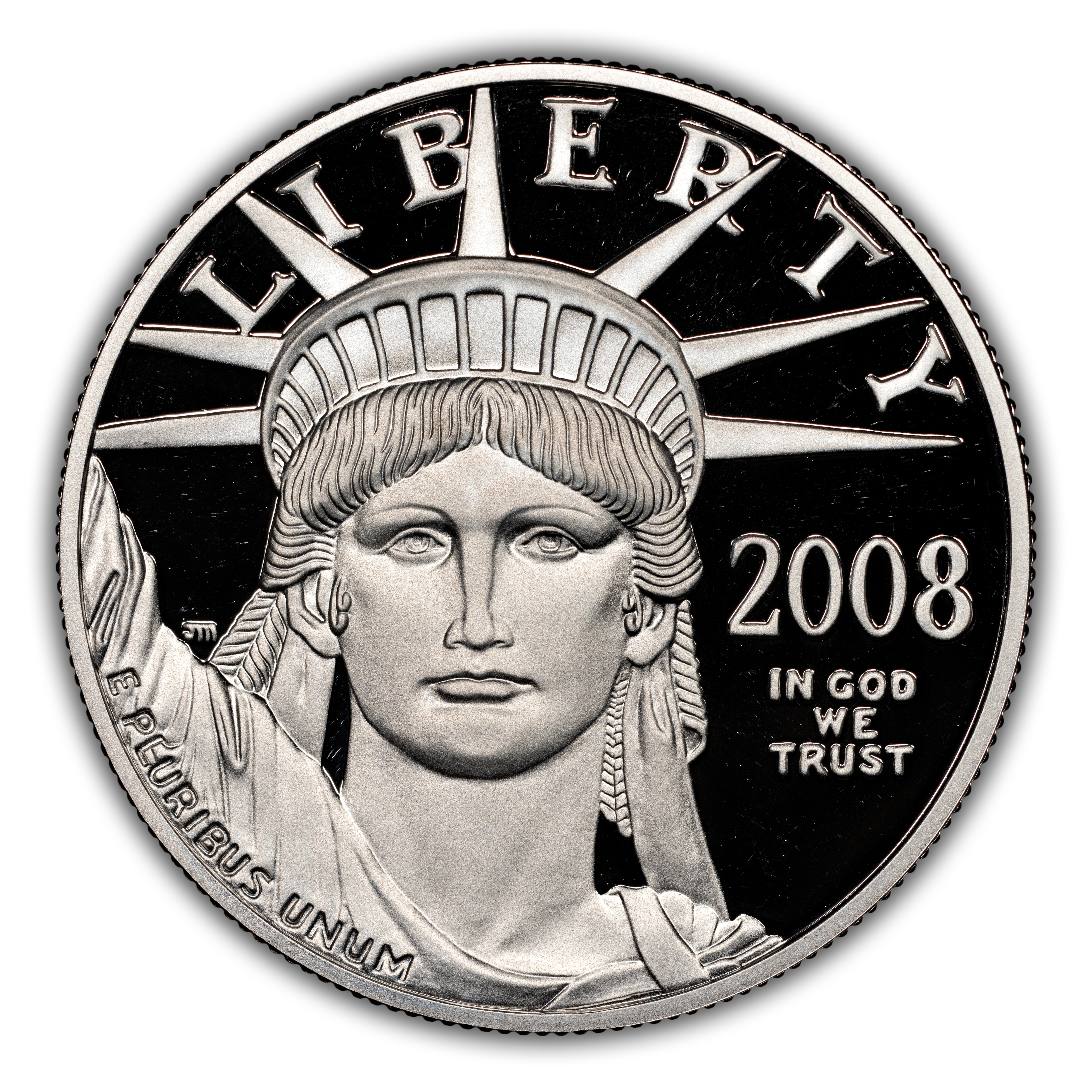 2008-W P$100 Platinum Eagle PR DCAM