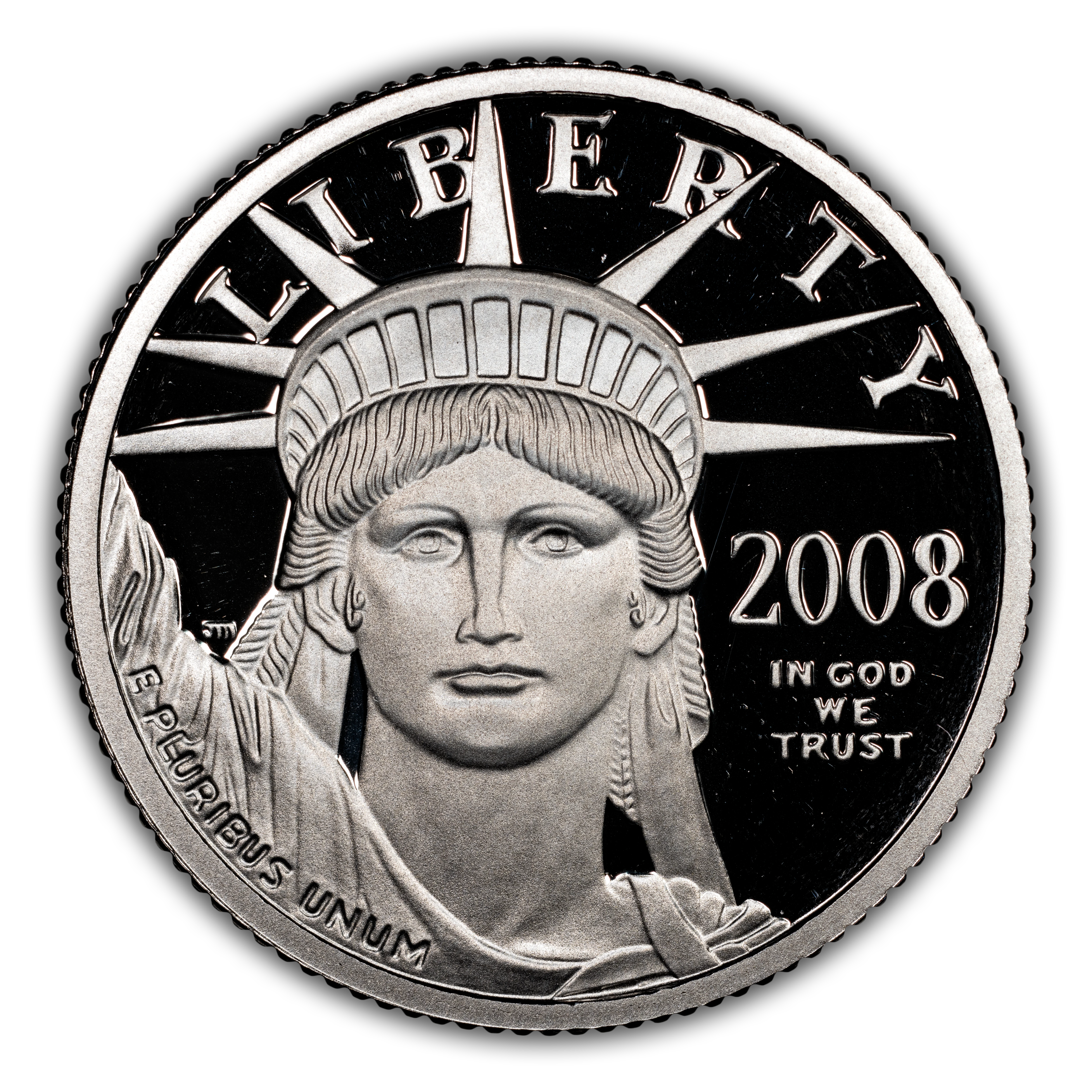 2008-W $25 Platinum Eagle PR DCAM