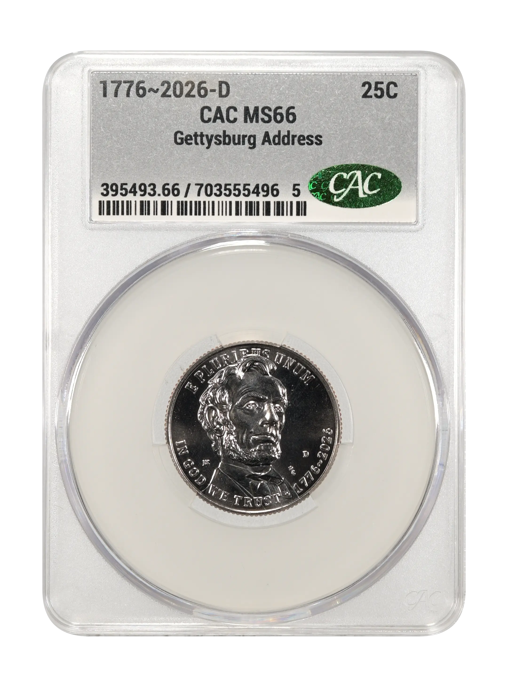 1776~2026-D 25c Gettysburg Address MS thumbnail 7