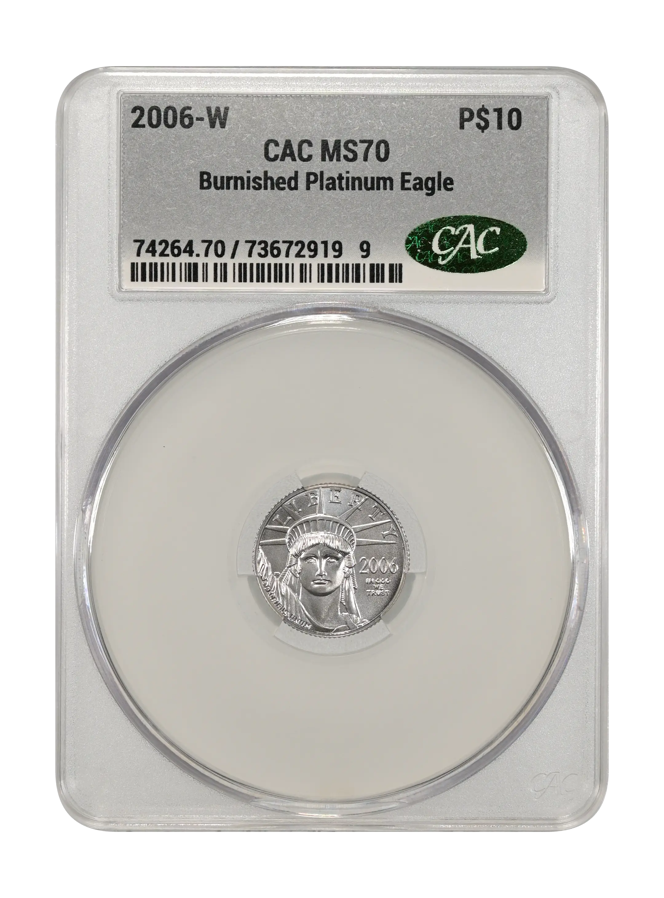 2006-W $10  Platinum Eagle, Burnished MS thumbnail 13