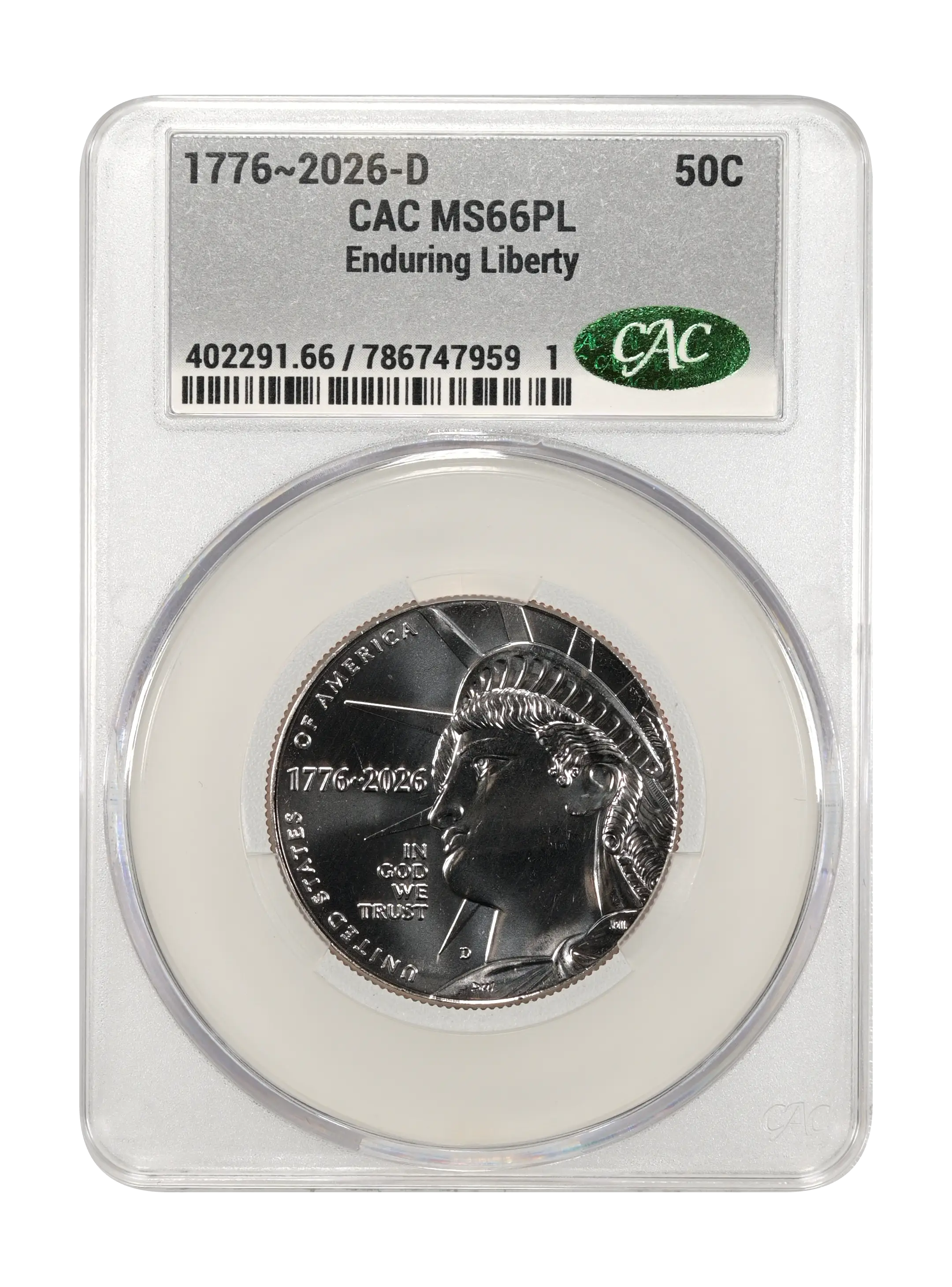 1776~2026-D 50c Enduring Liberty MS PL