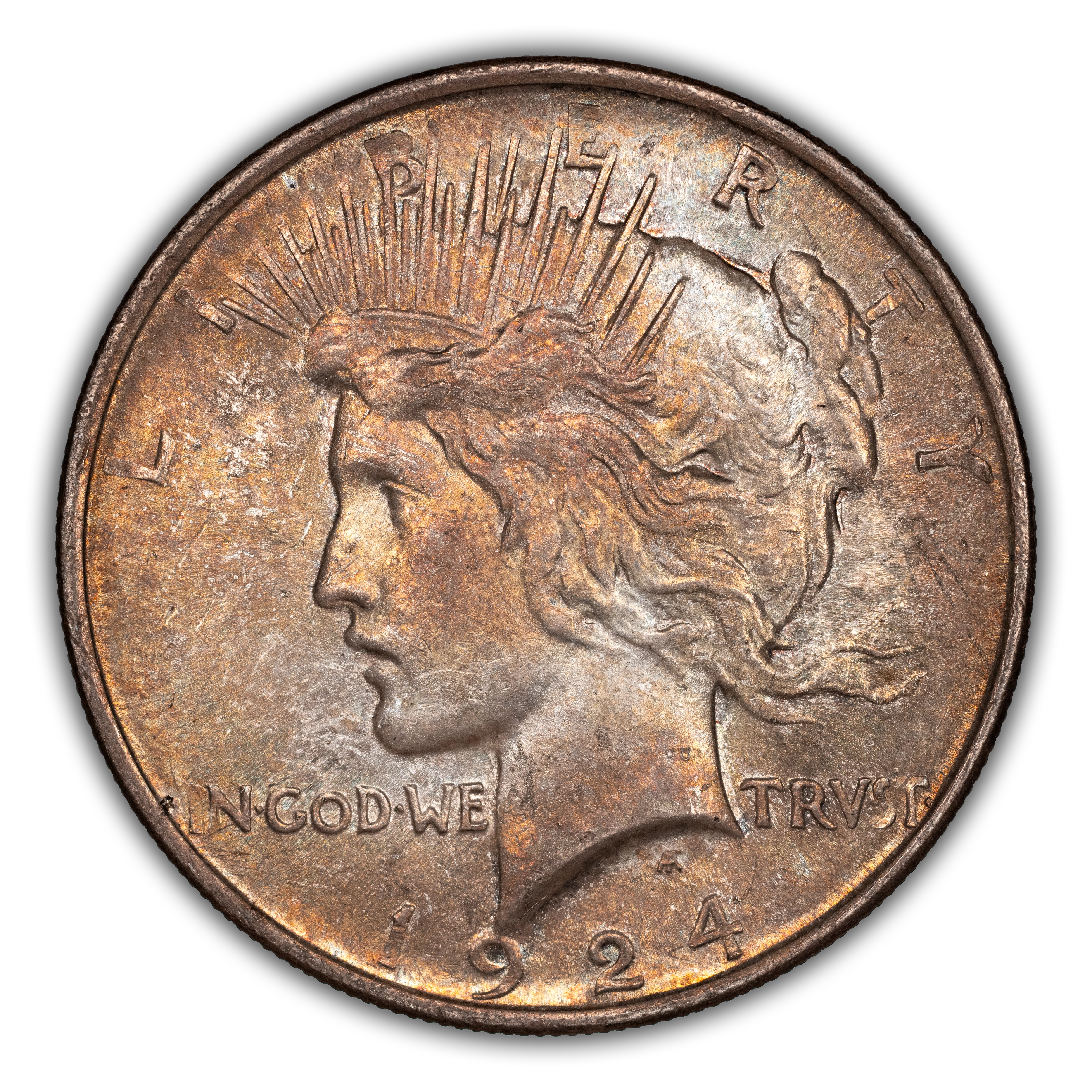1924 $1  Clashed E, VAM-1D1 MS thumbnail 3