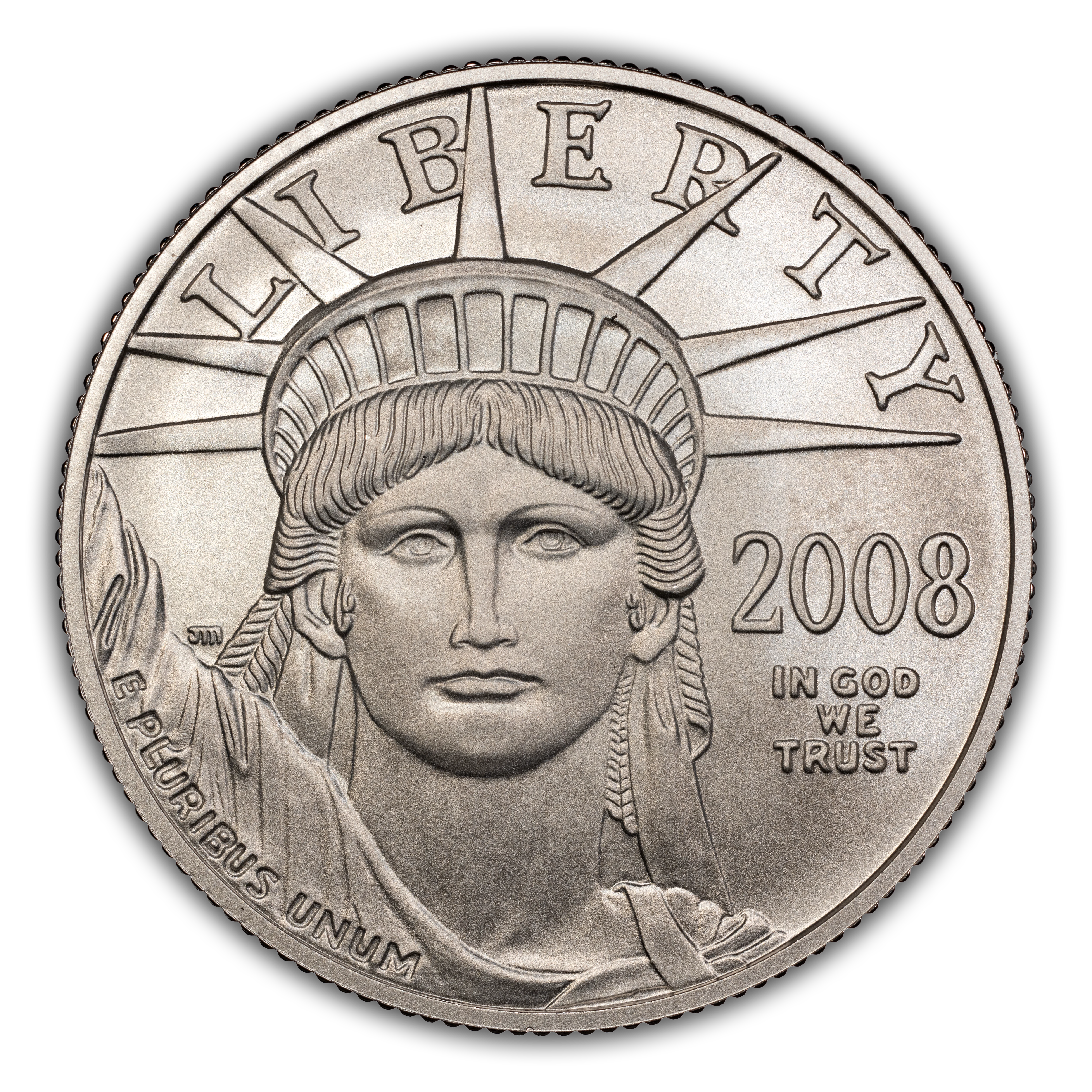 2008-W P$50  Platinum Eagle, Burnished MS thumbnail 5