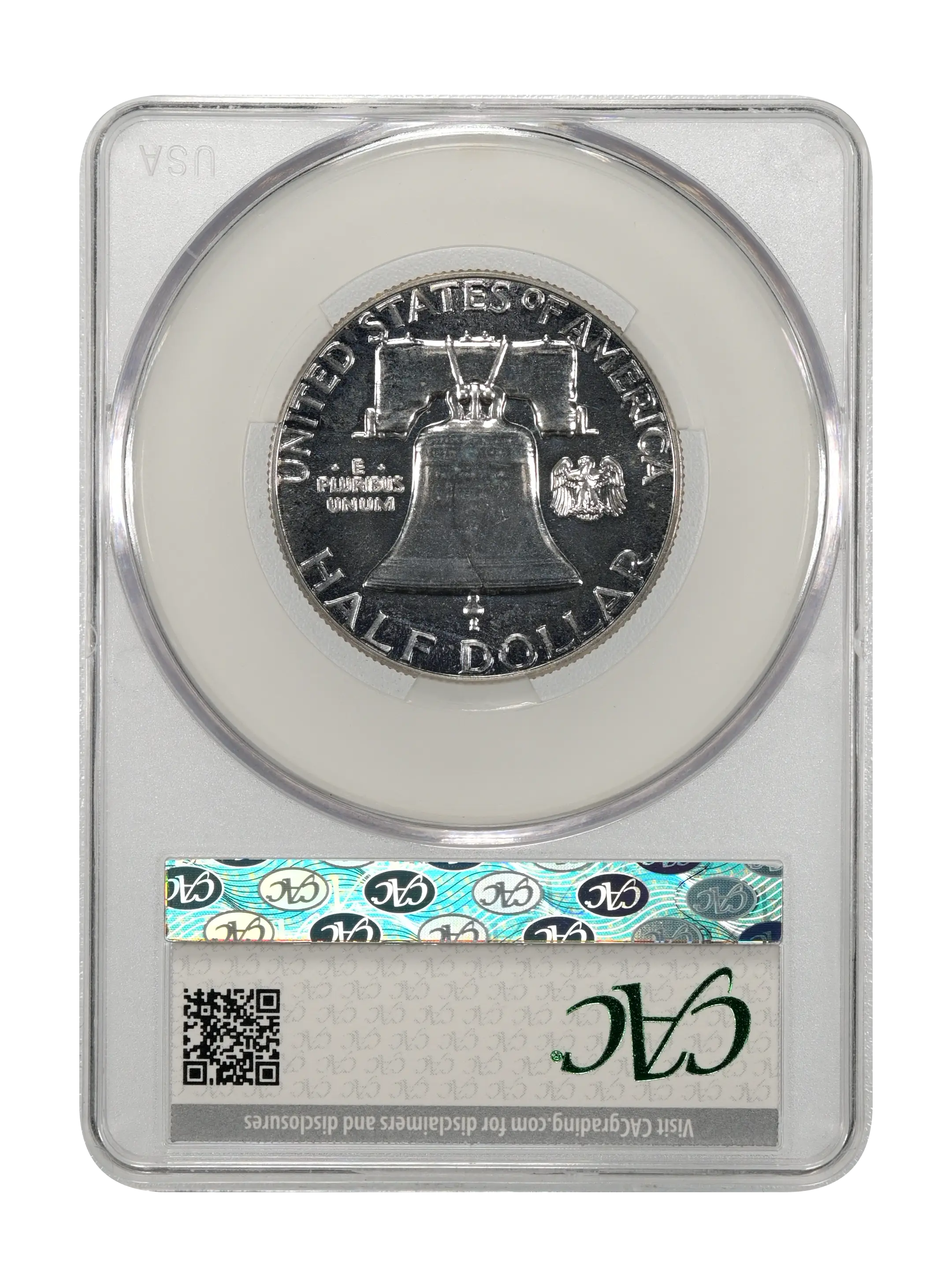 1961 50c Doubled Die Reverse, FS-802 PR thumbnail 4