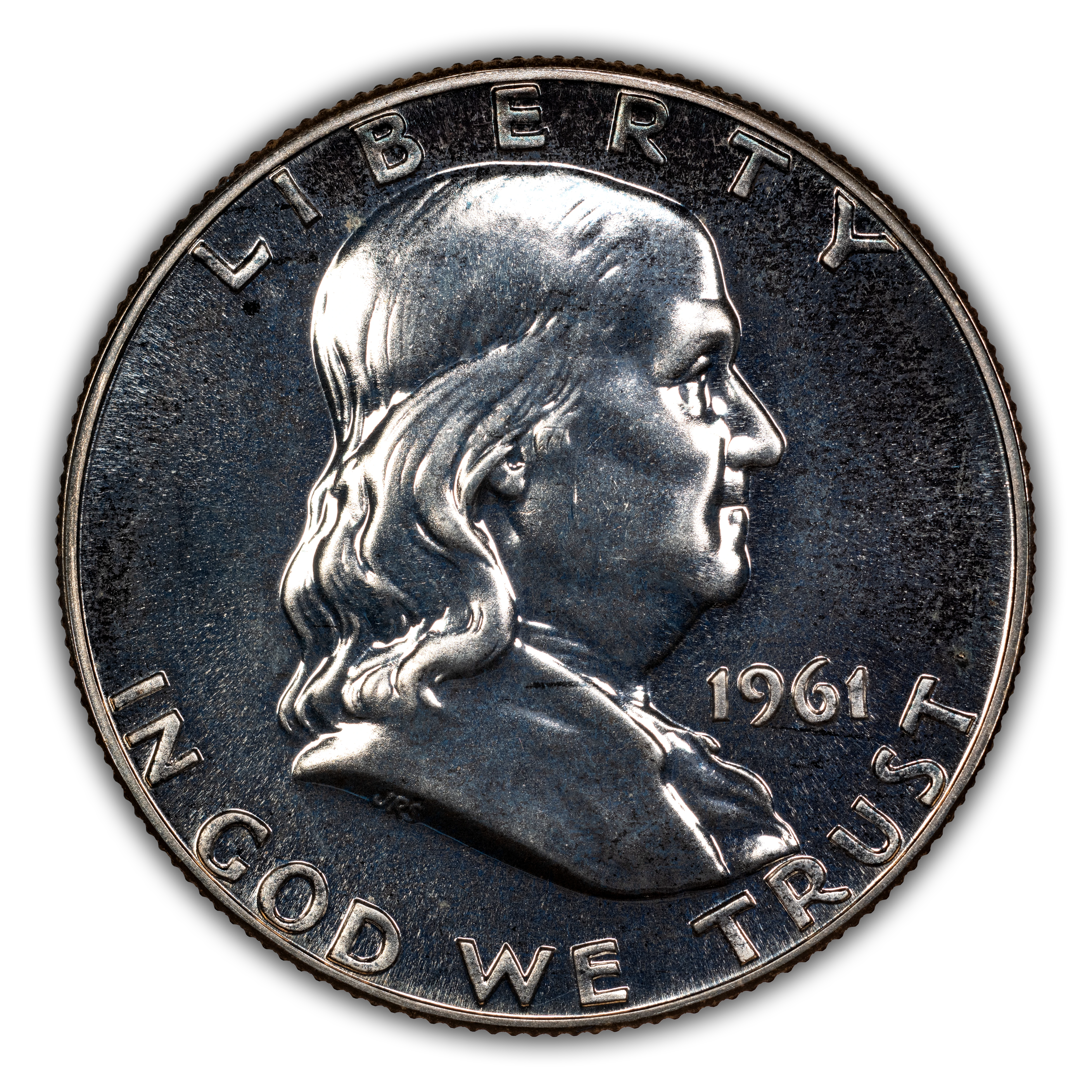 1961 50c Doubled Die Reverse, FS-802 PR