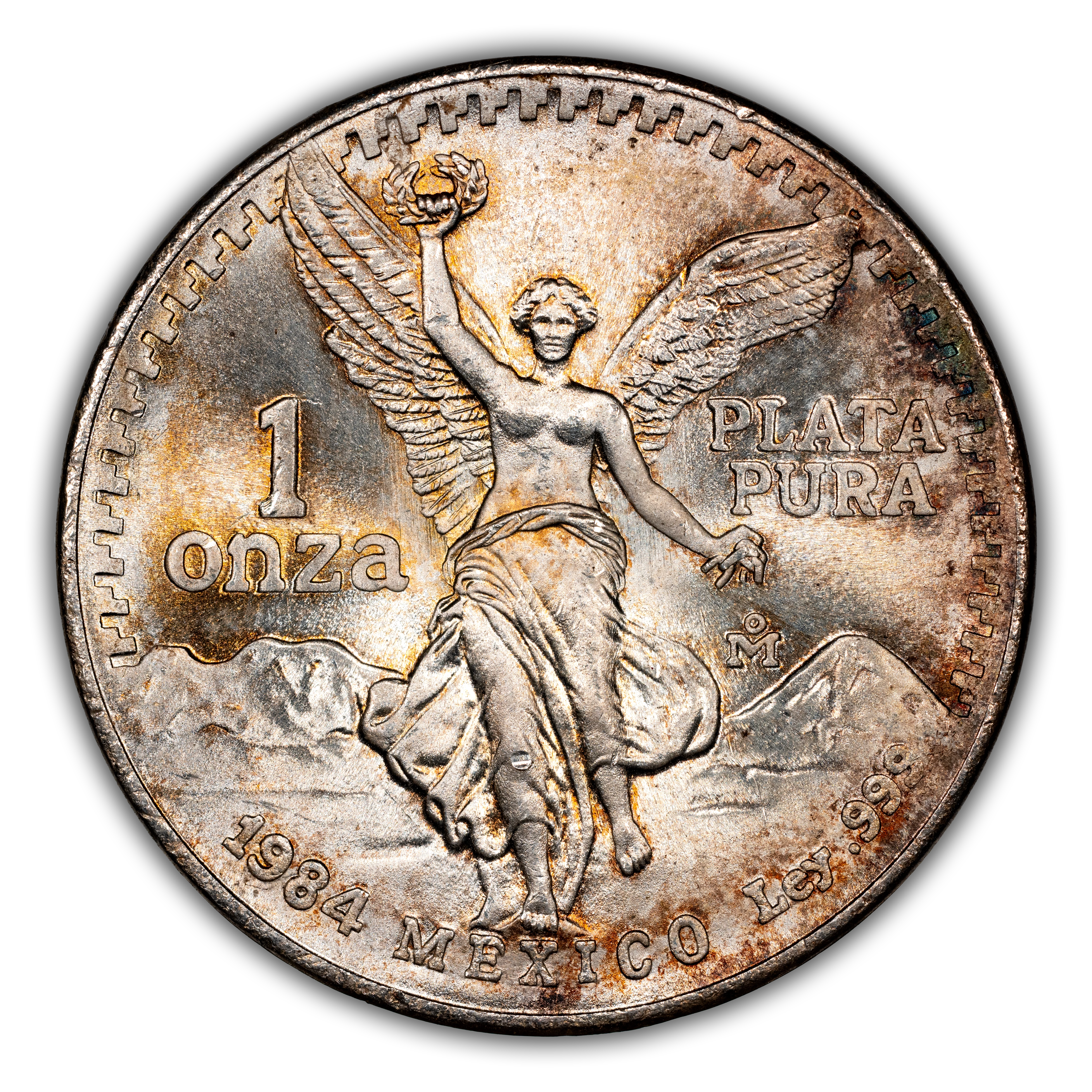 1984-Mo 1 Onza Libertad, Silver MS (KM-494.1) thumbnail 3