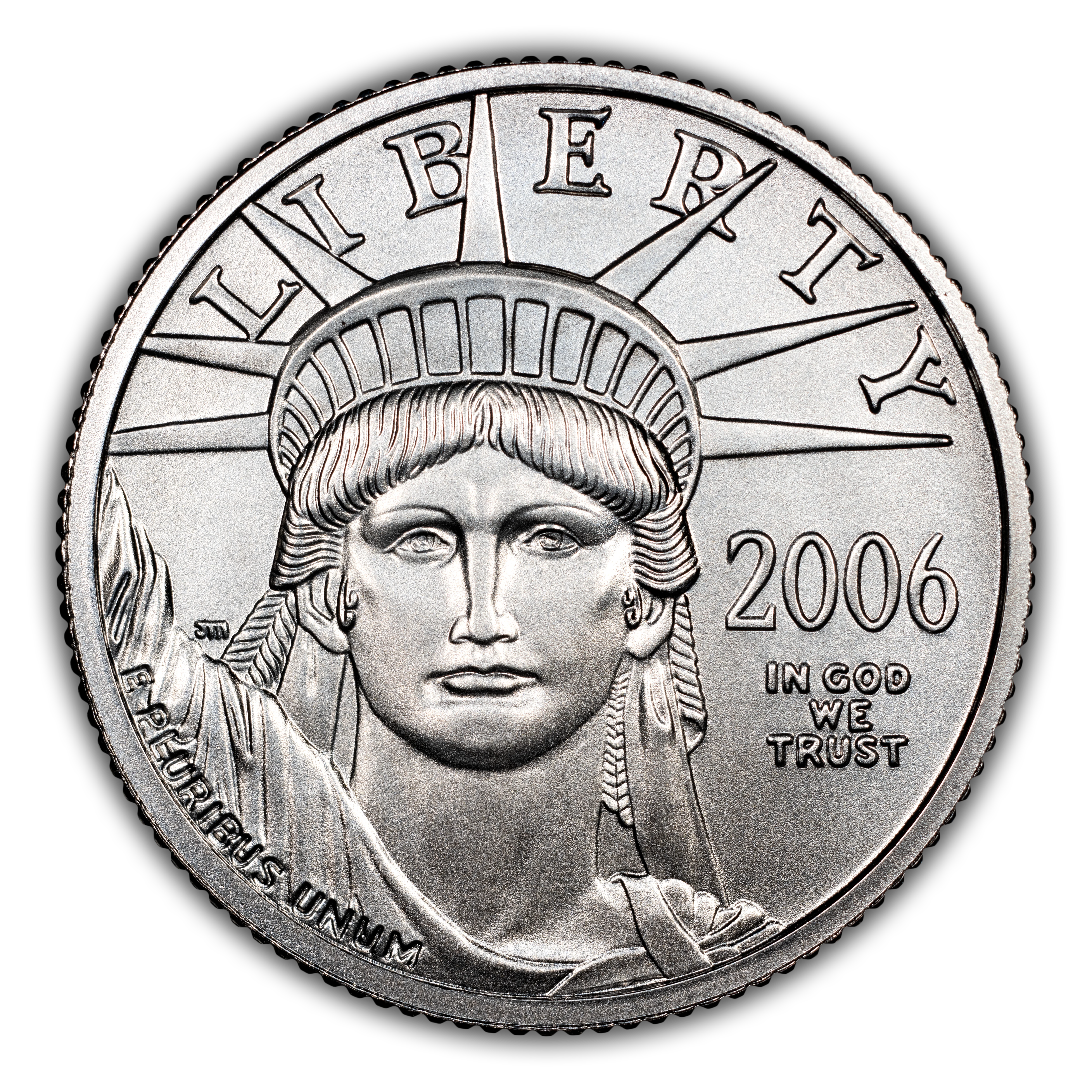 2006-W $25 Platinum Eagle, Burnished MS