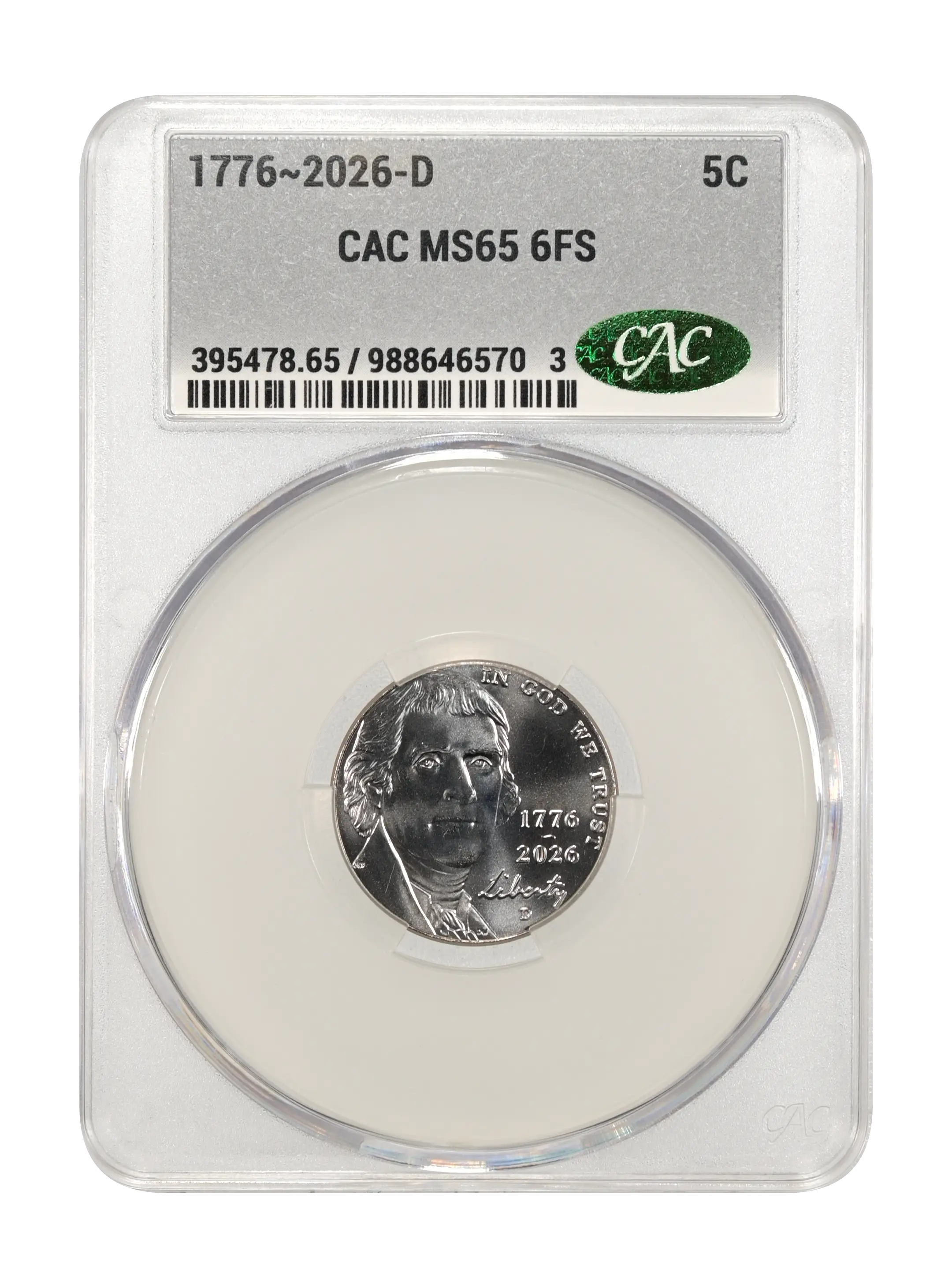 1776~2026-D 5c MS FS PL thumbnail 5