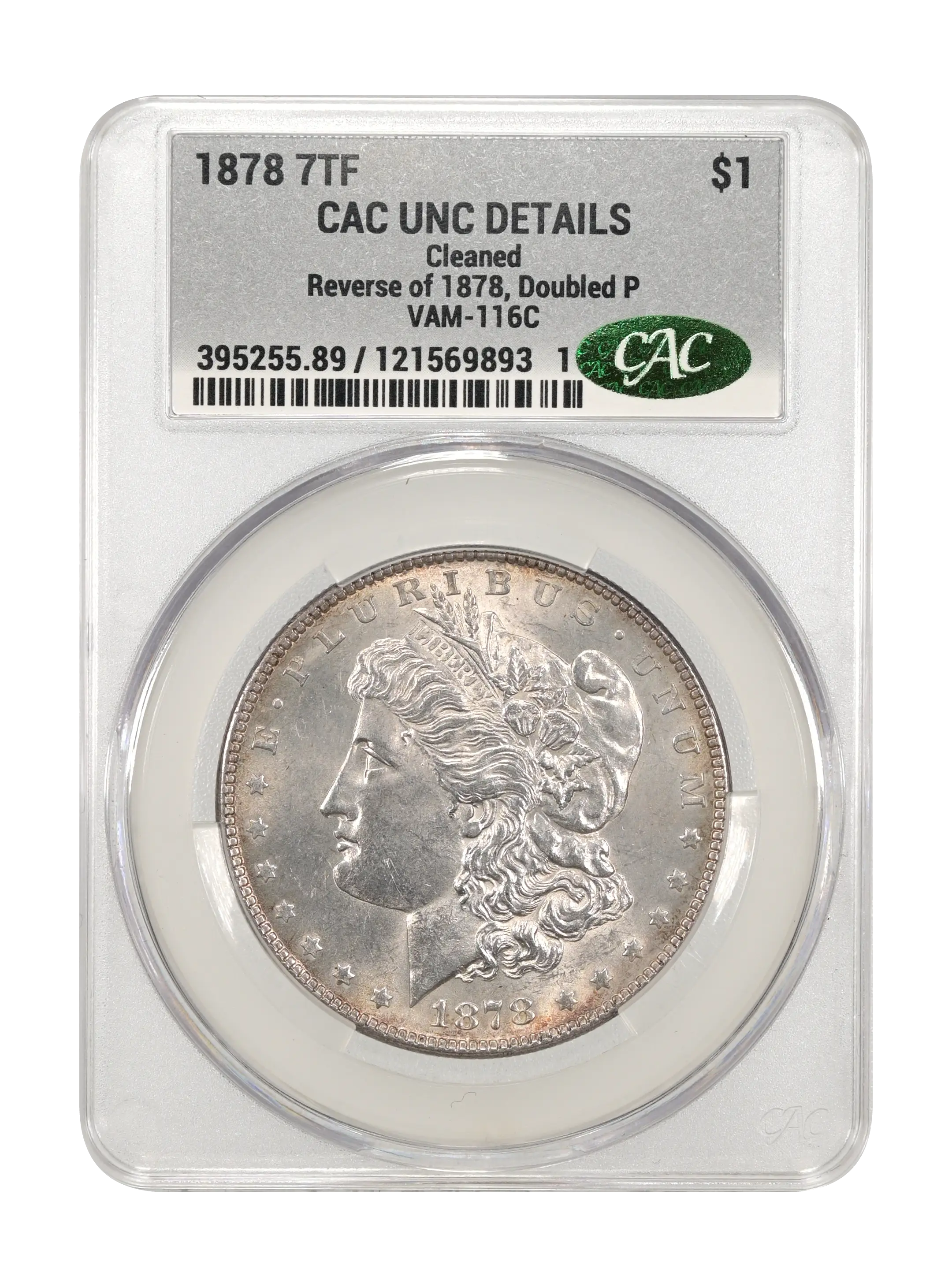 1878 7TF $1  Reverse of 1878, Doubled P, VAM-116C MS thumbnail 3