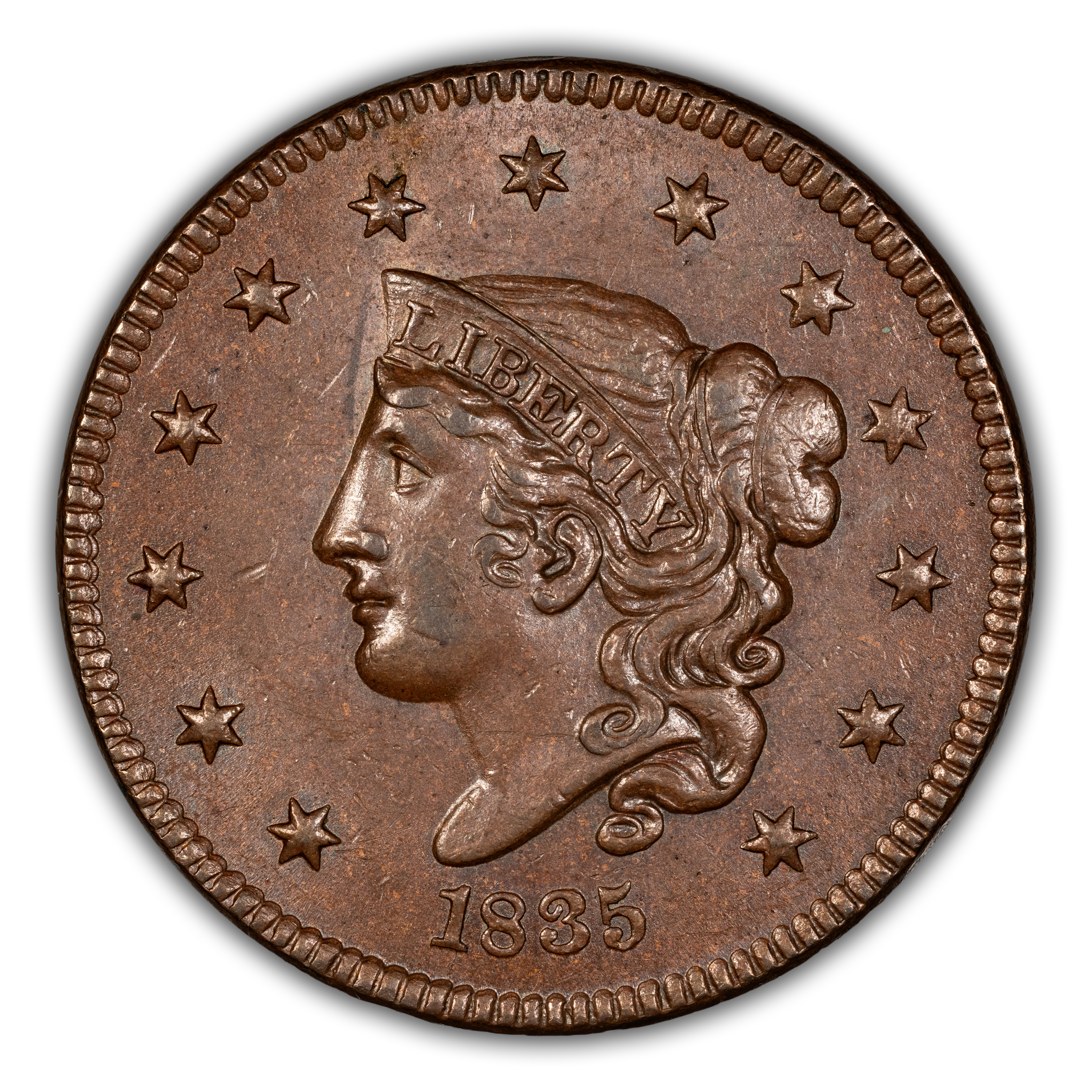 1835 1c Head of 1836, N-8 MS BN thumbnail 2