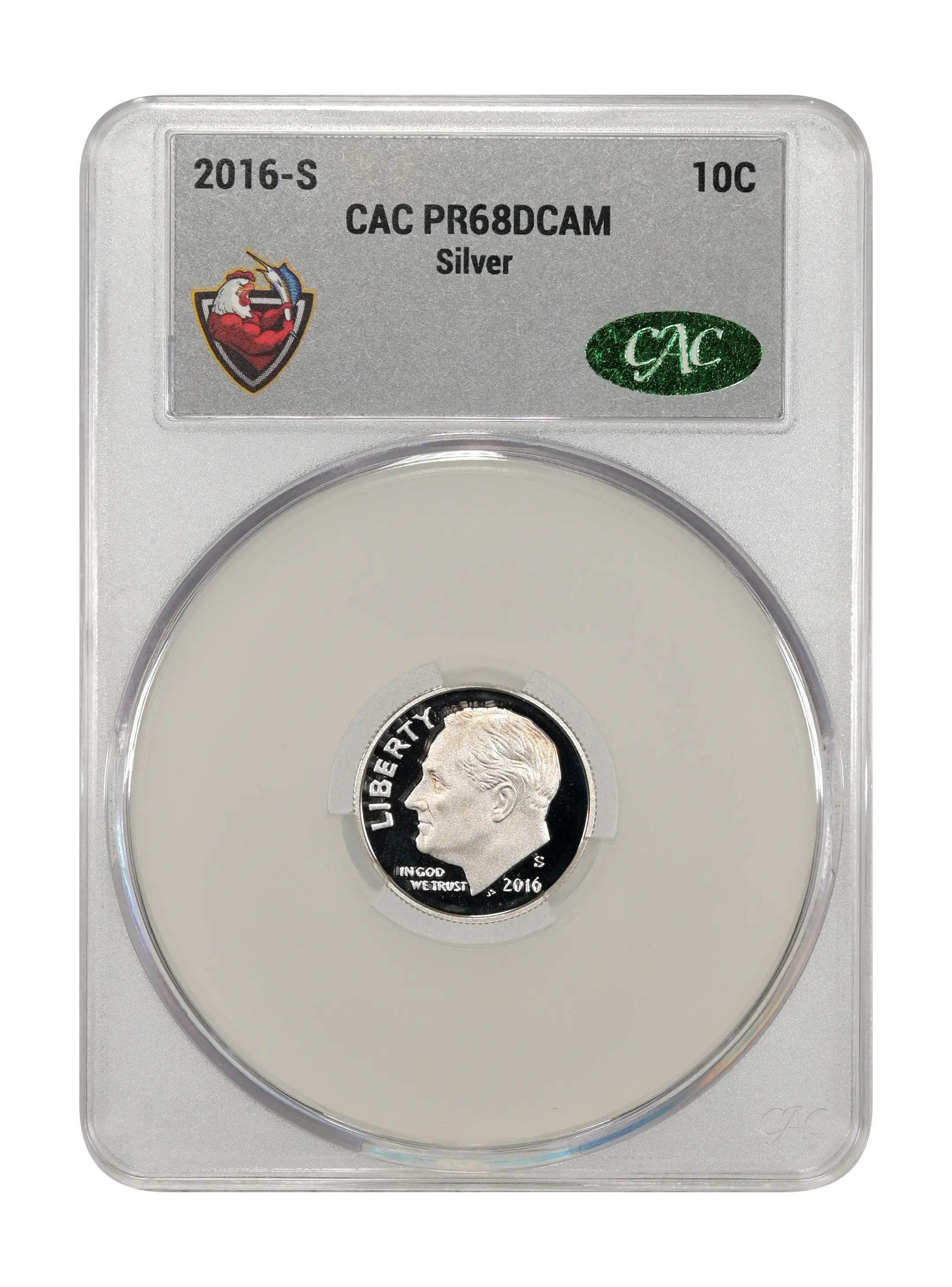 2016-S 10c Silver PR DCAM thumbnail 3