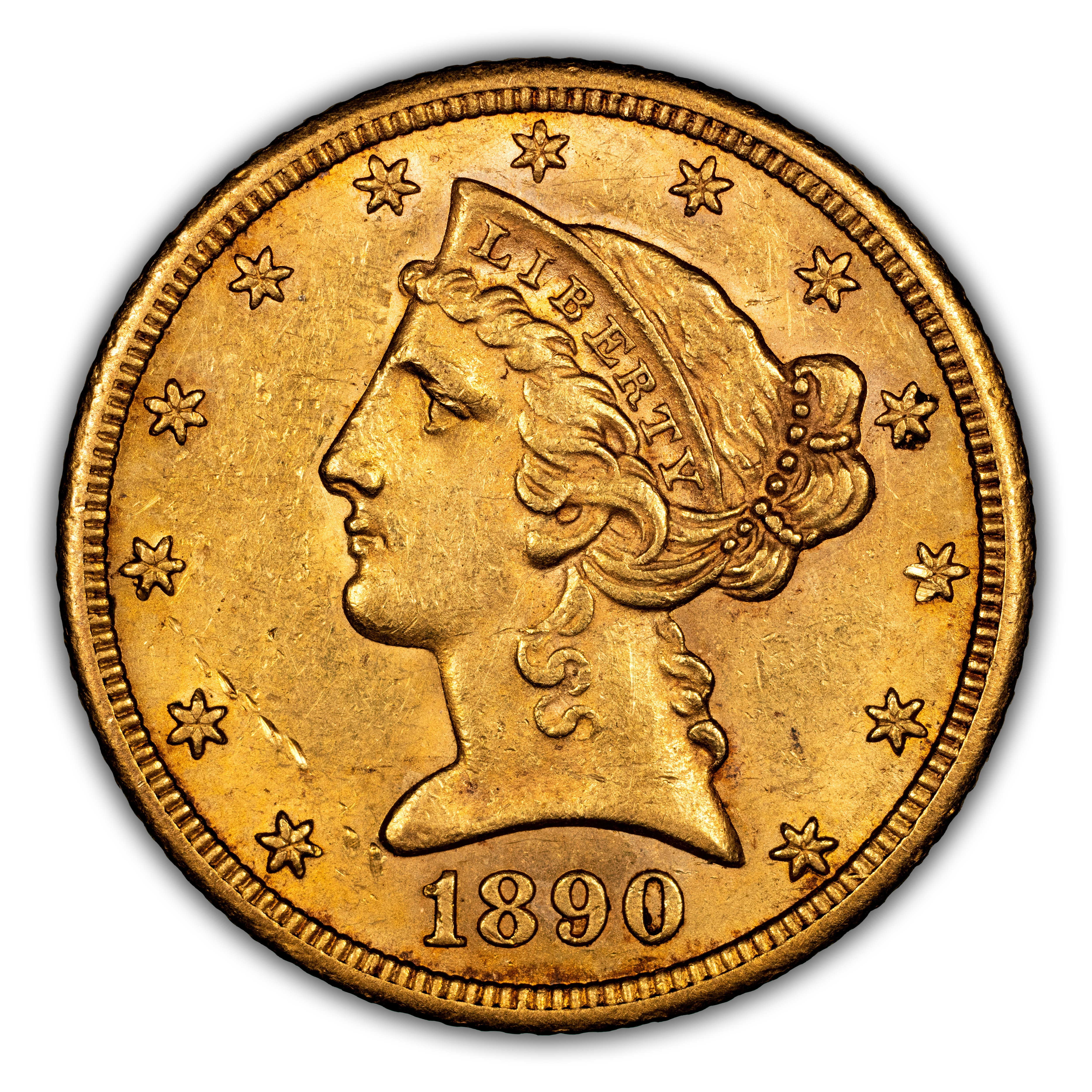 1890-CC $5  MS thumbnail 3