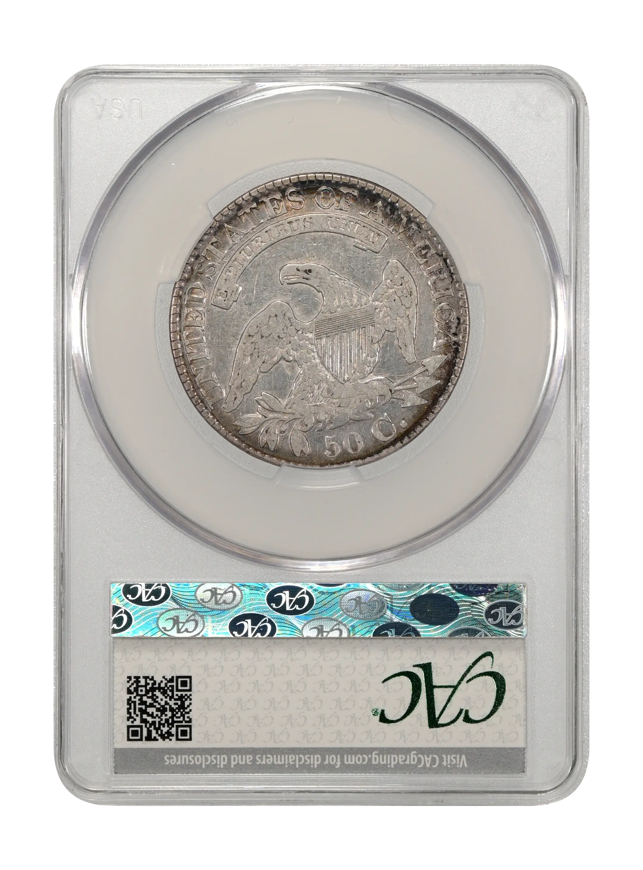 1828 50c Square Base 2, Small 8s, Large Letters, O-110 MS thumbnail 15