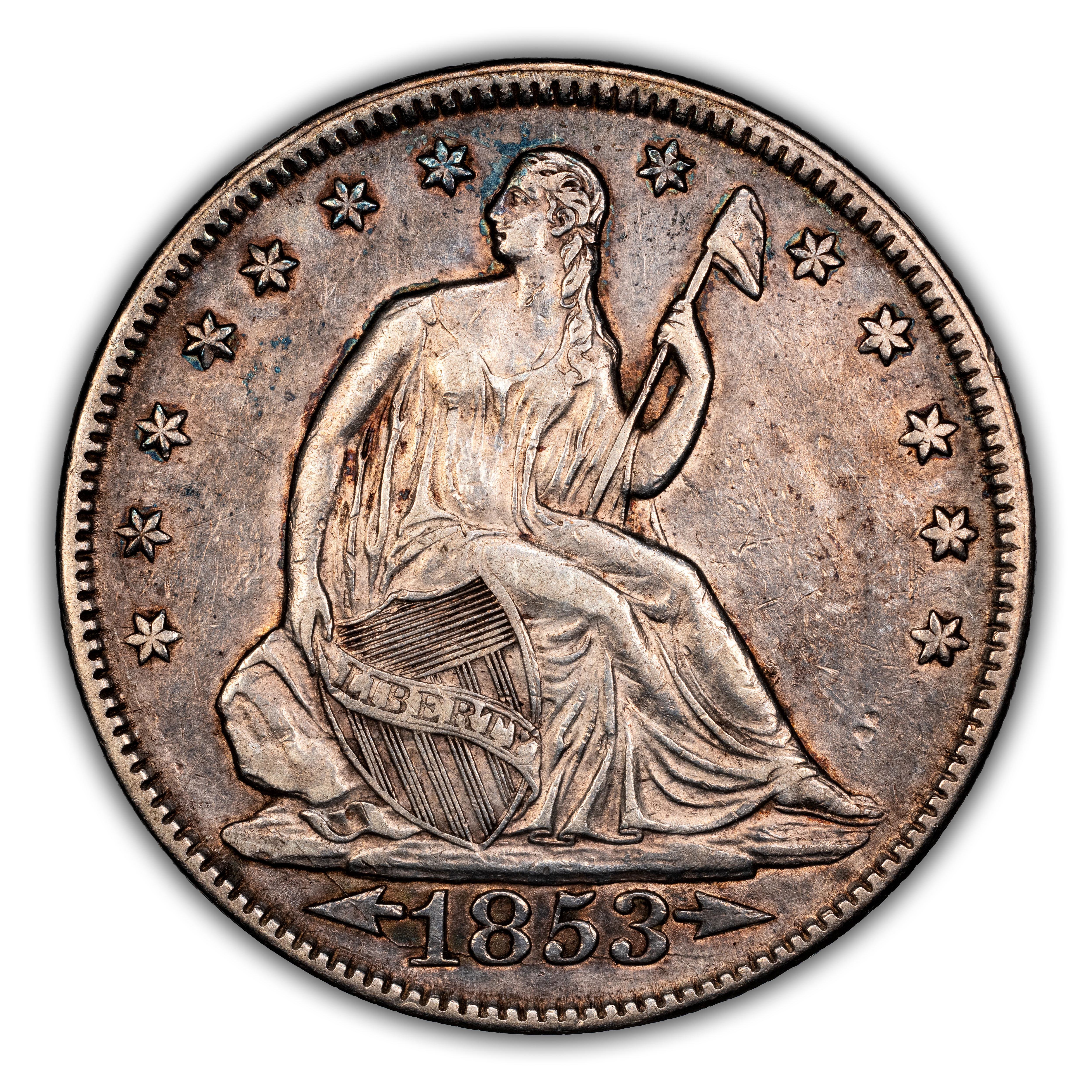 1853 50c Arrows & Rays, DDR, FS-801 MS thumbnail 2