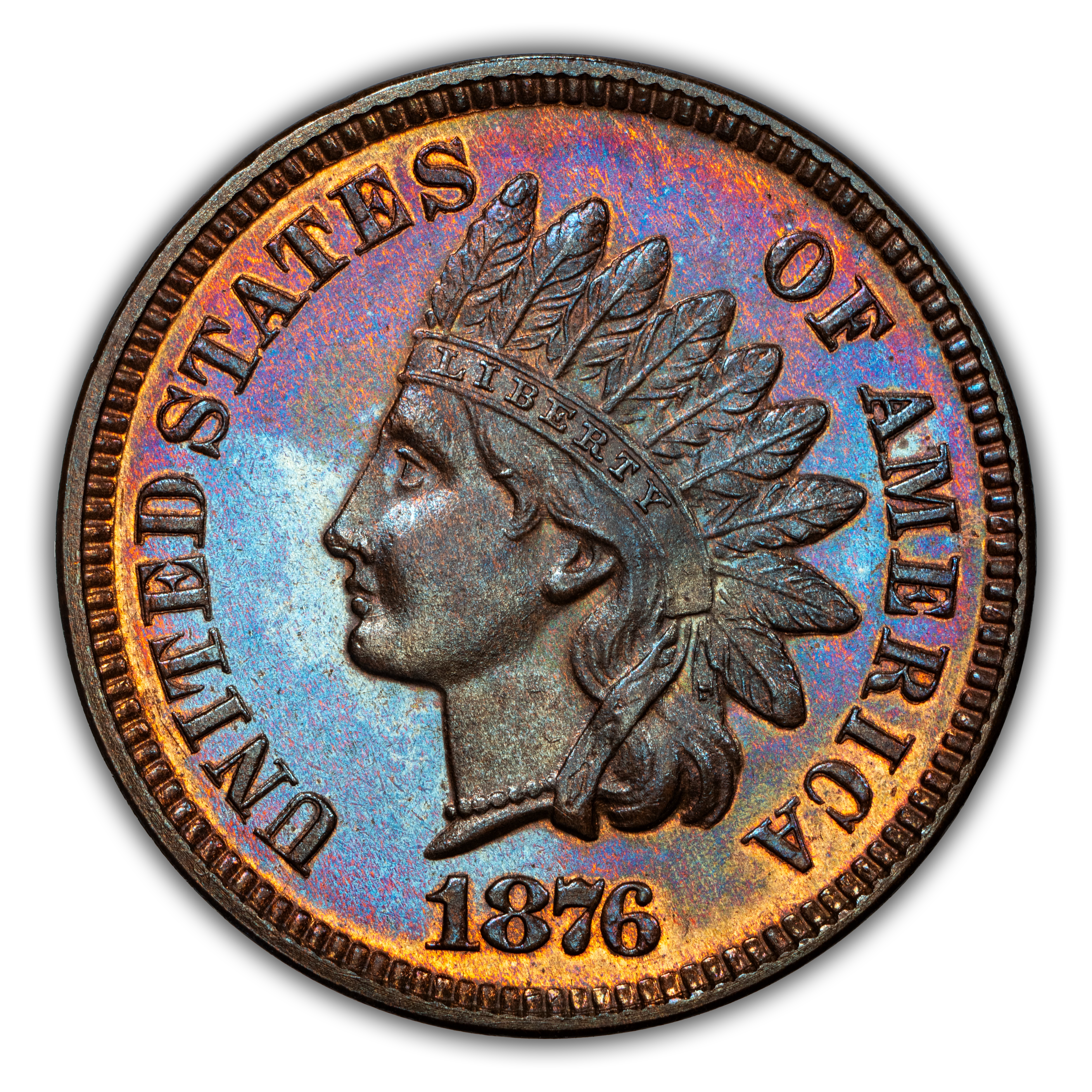 1876 1c PR BN
