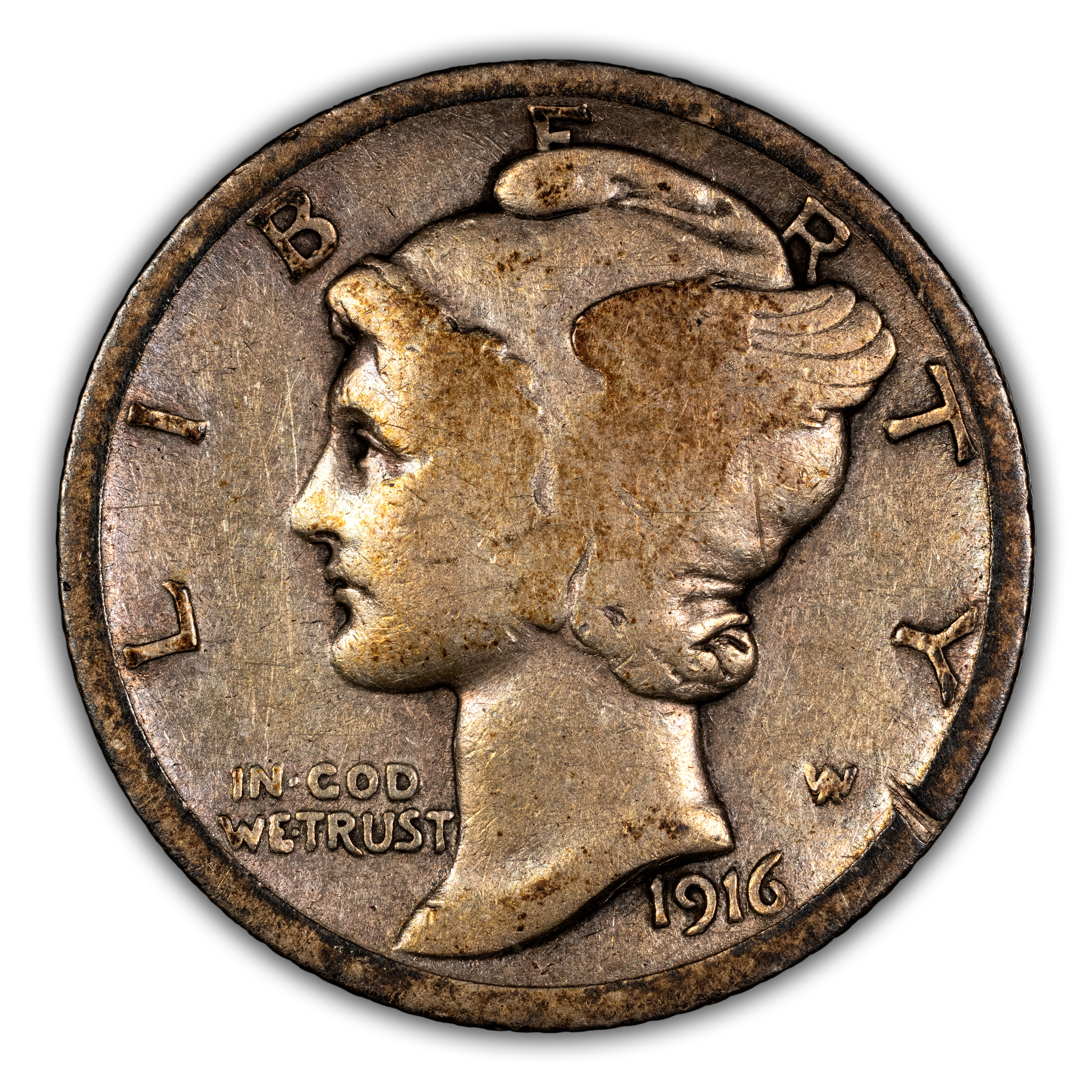 1916-D 10c MS thumbnail 6