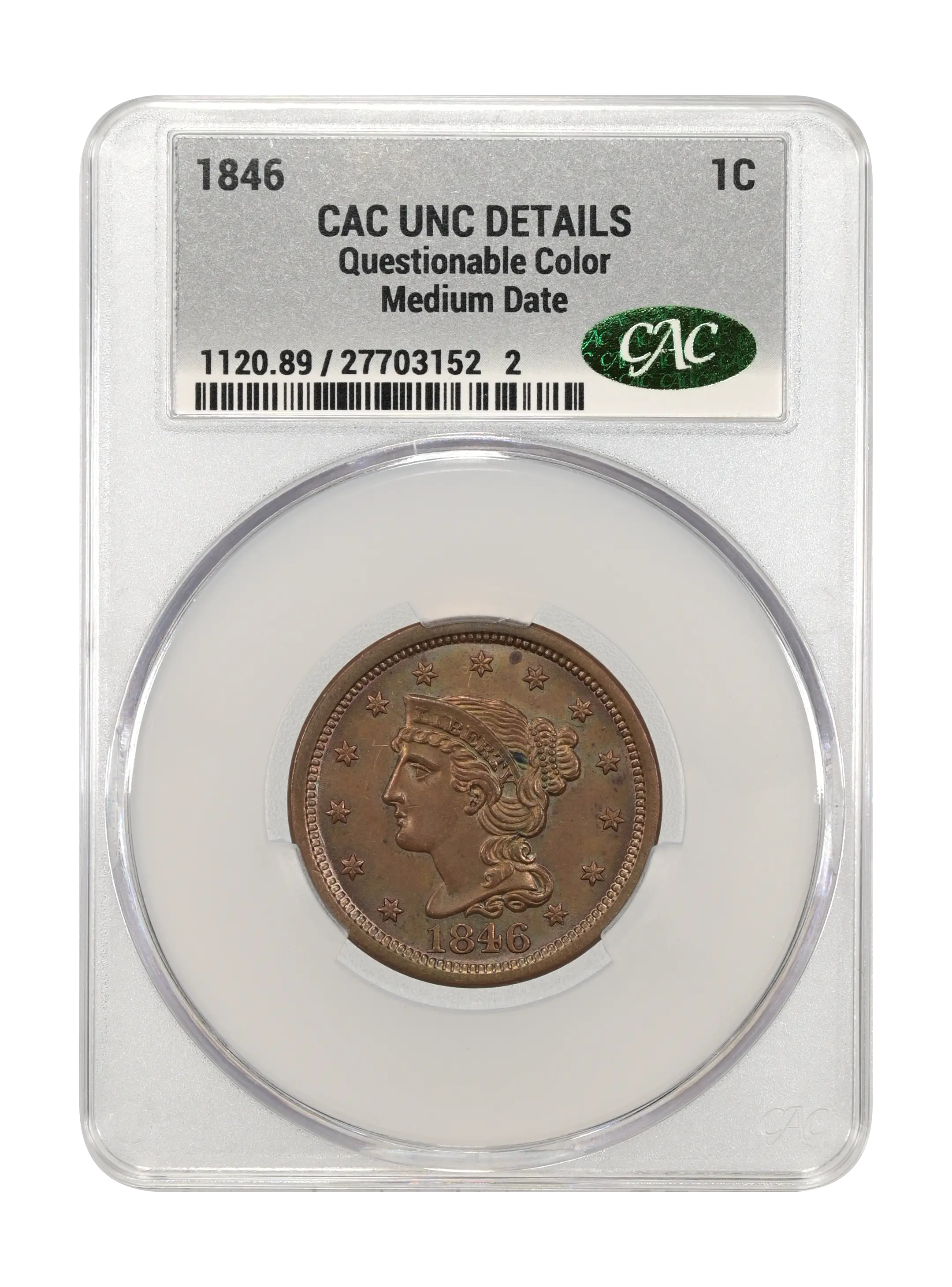 1846 1c Medium Date MS BN thumbnail 15