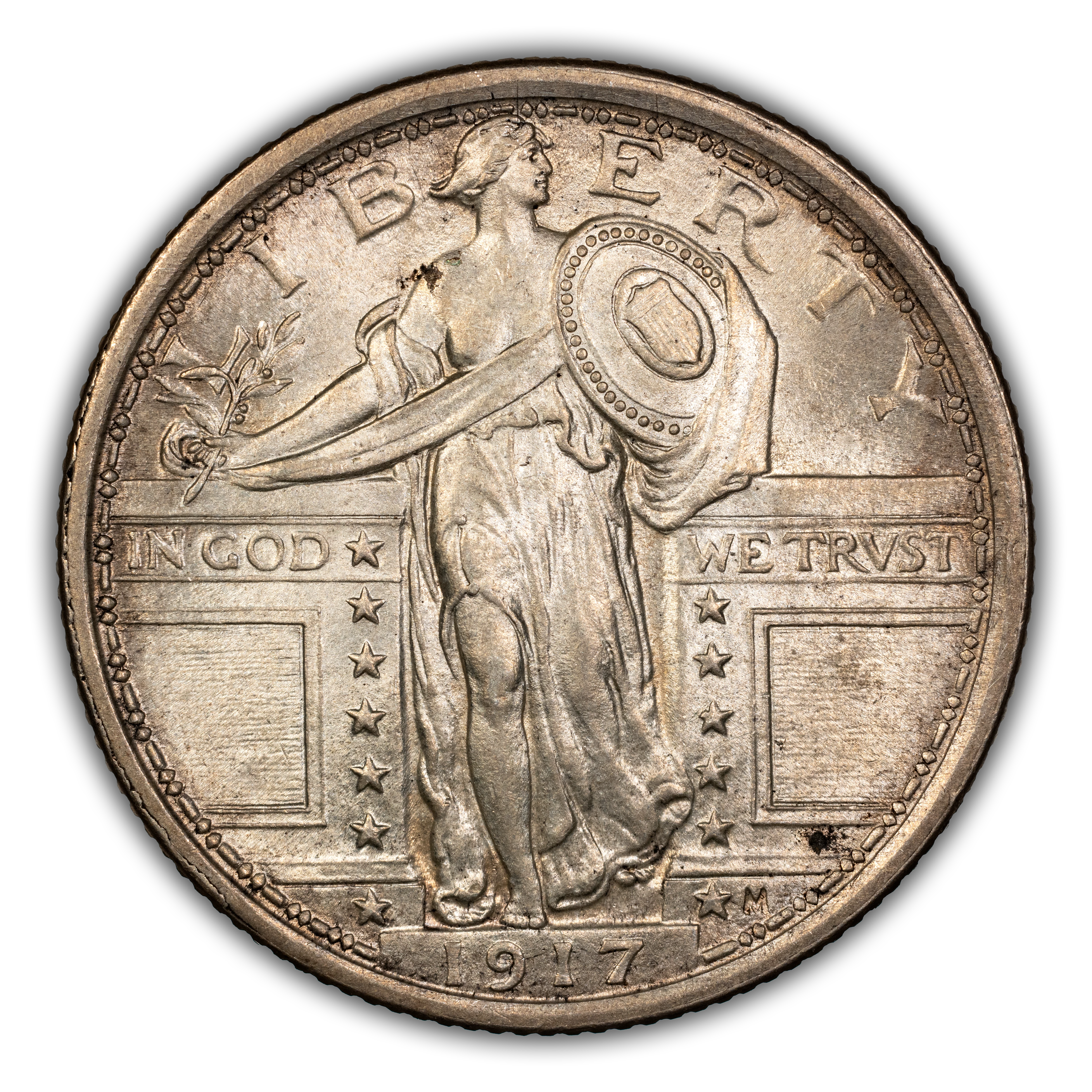 1917 25c Type 1 MS FH thumbnail 8