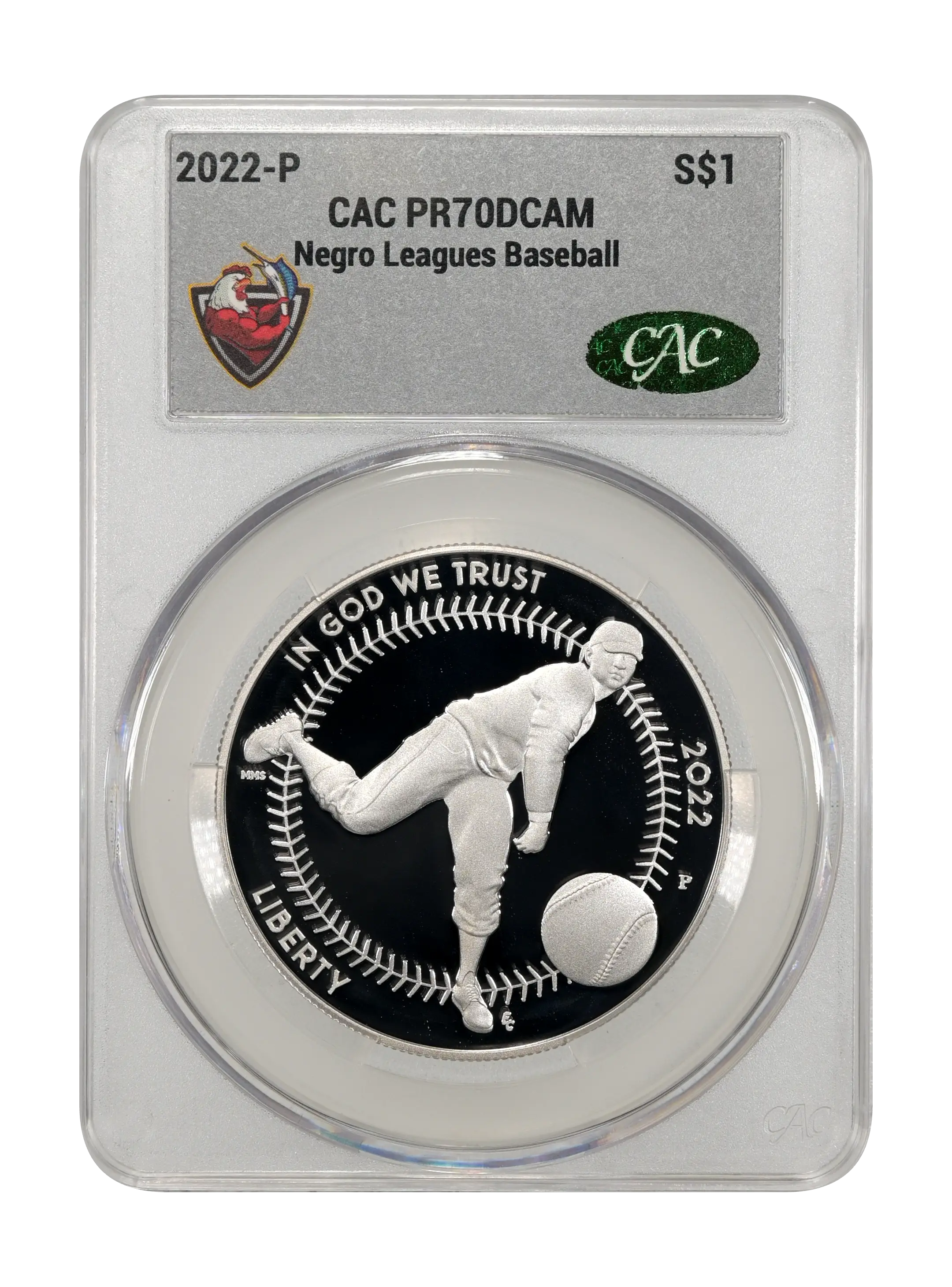 2022-P S$1 Negro Leagues Baseball PR DCAM PR66 DCAM thumbnail 21