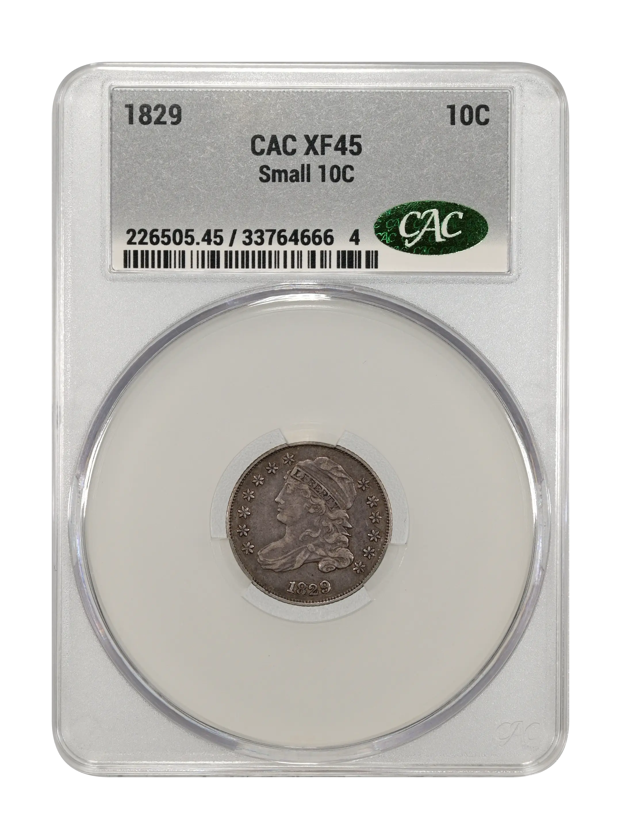 1829 10c Small 10C MS thumbnail 10